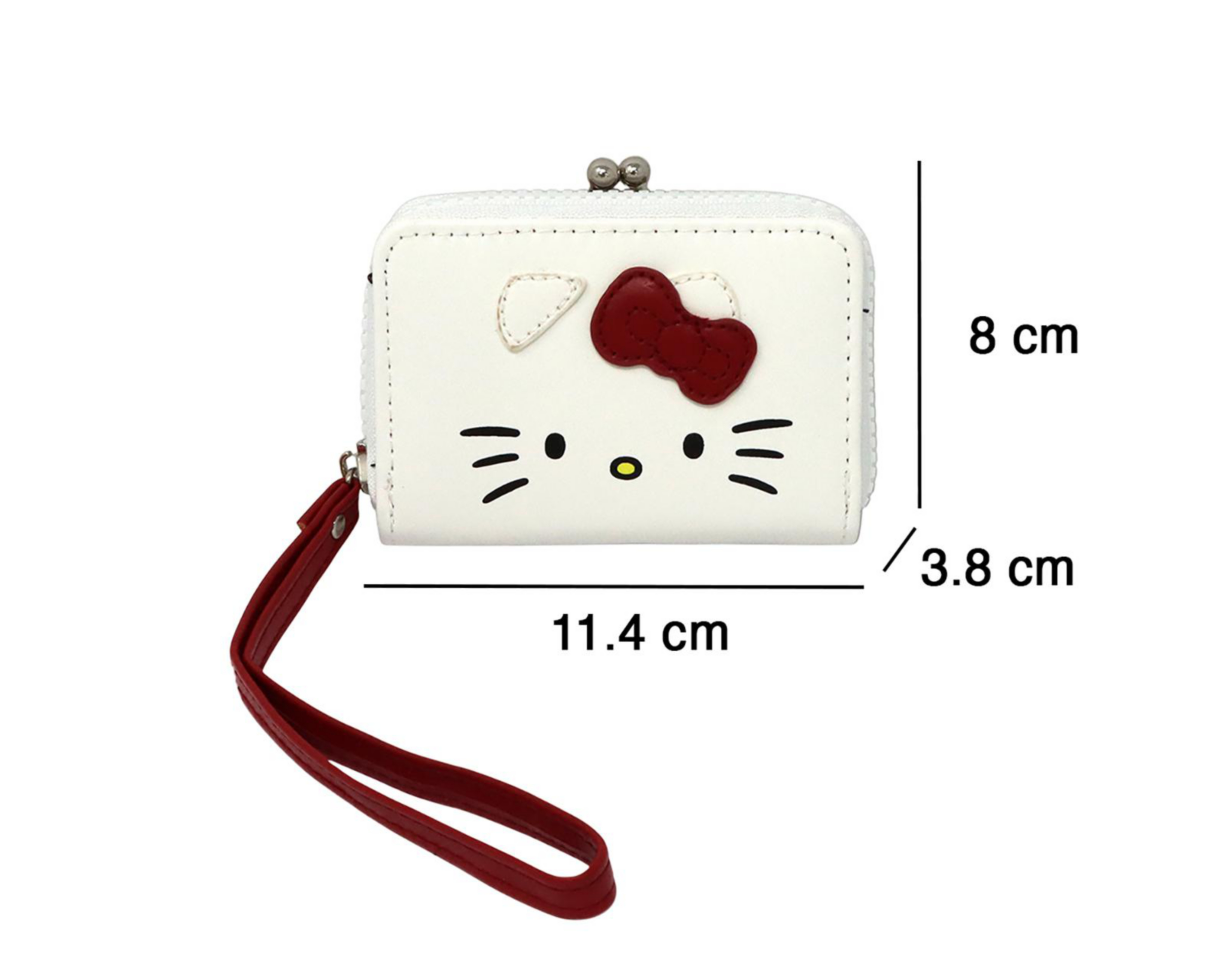 Foto 6 pulgar | Monedero para Mujer Hello Kitty Blanco