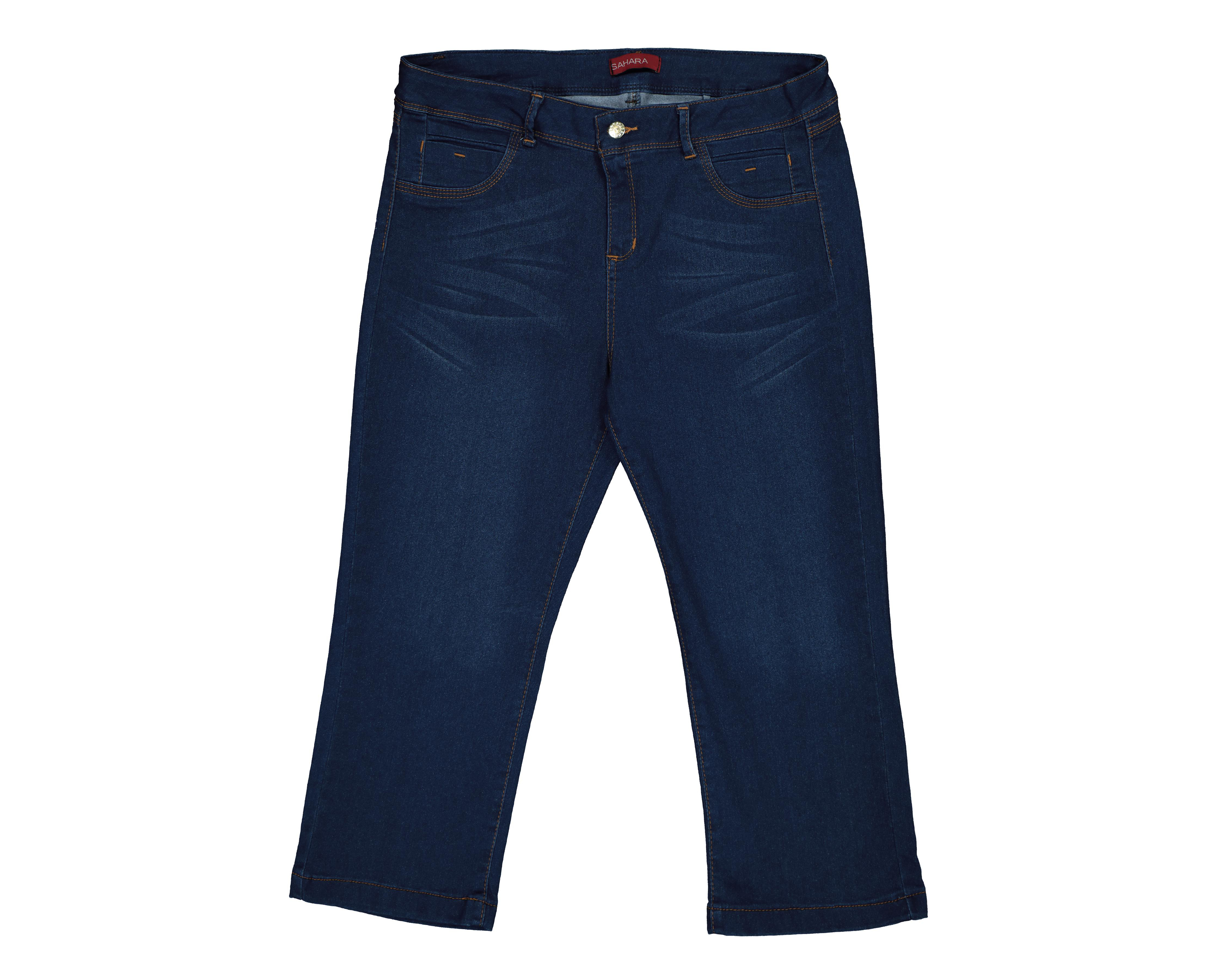 Foto 1 | Pantalón Capri Sahara de Mezclilla