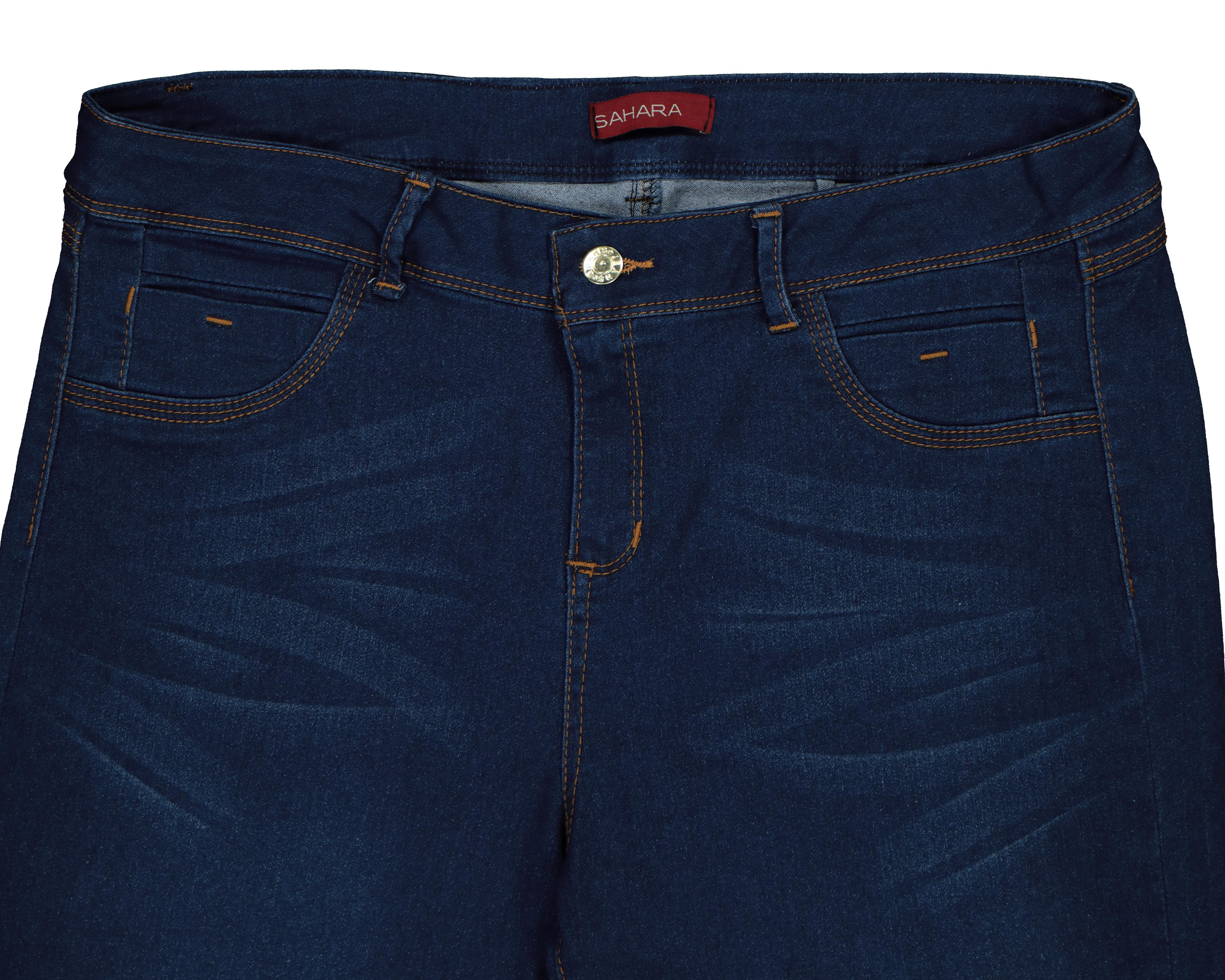 Foto 4 pulgar | Pantalón Capri Sahara de Mezclilla