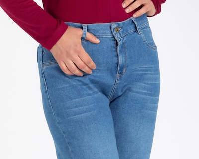 Foto 4 | Pantalón Capri Sahara de Mezclilla