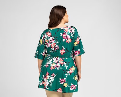 Foto 3 | Blusa Lady Sun Manga Corta Floreada