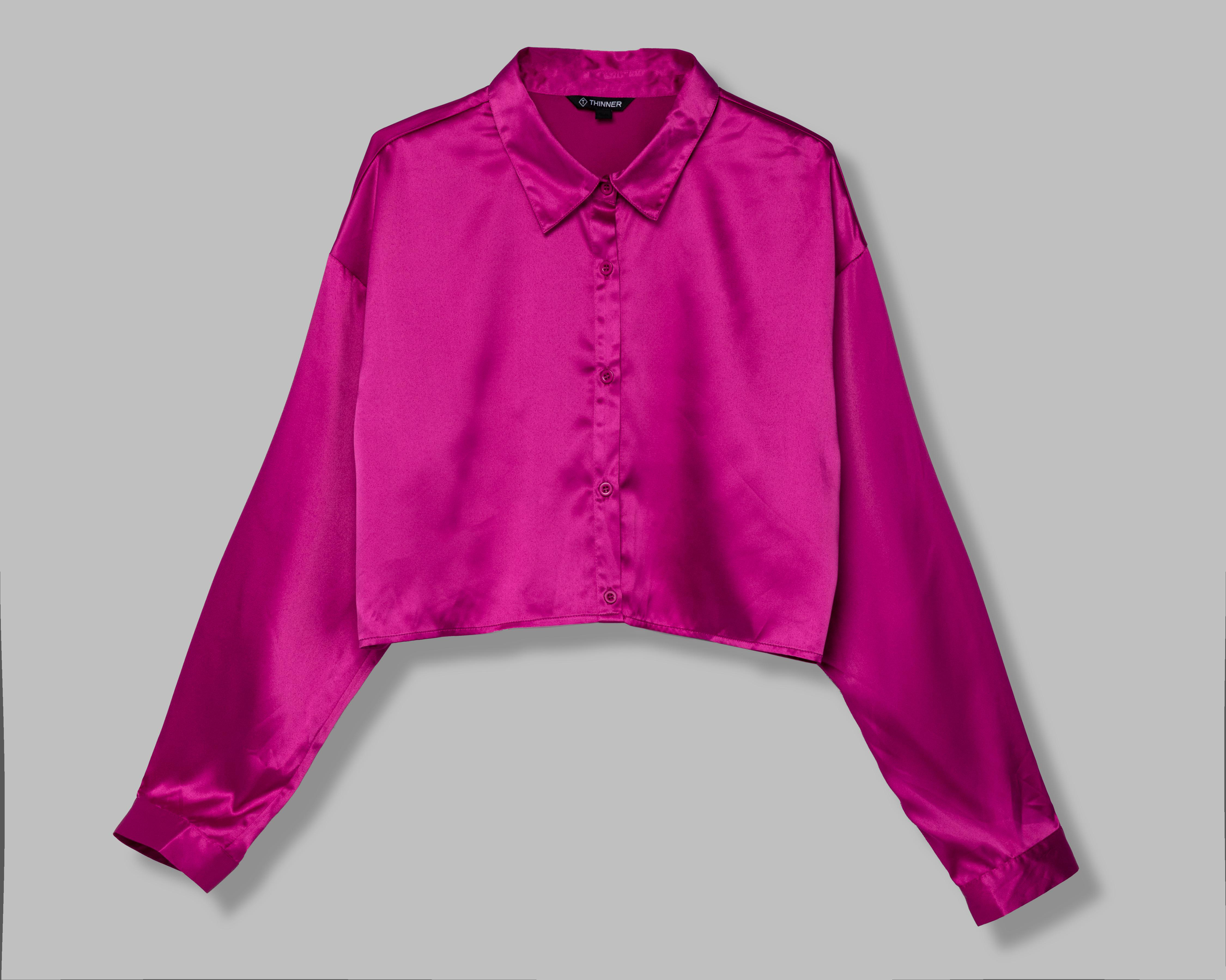 Foto 6 | Blusa Thinner Manga Larga con Botones