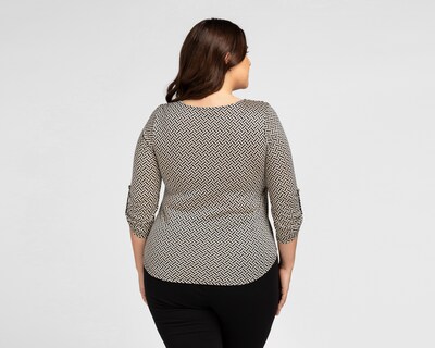 Foto 3 | Blusa Lady Sun Manga 3/4 con Elevadores