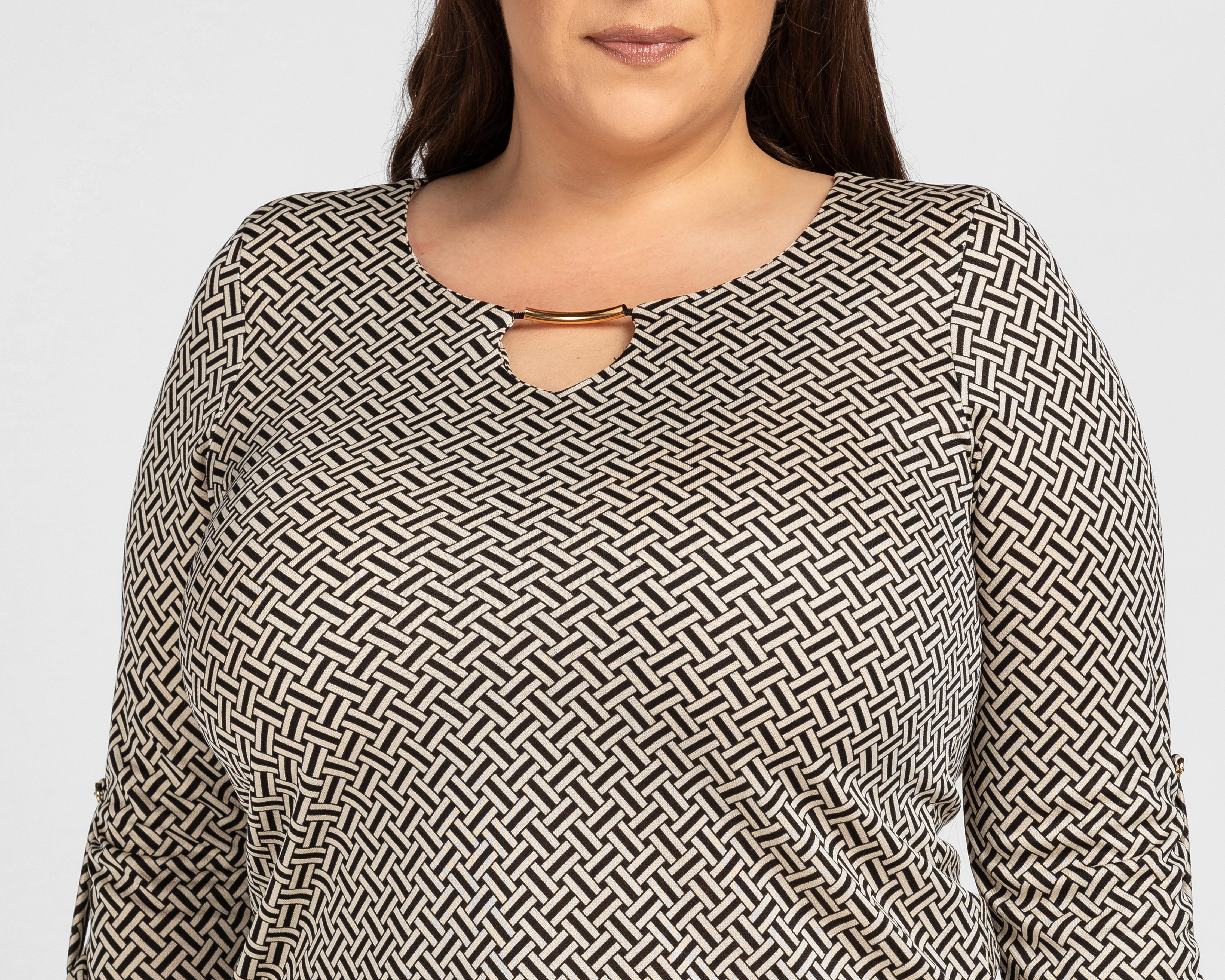Foto 4 | Blusa Lady Sun Manga 3/4 con Elevadores