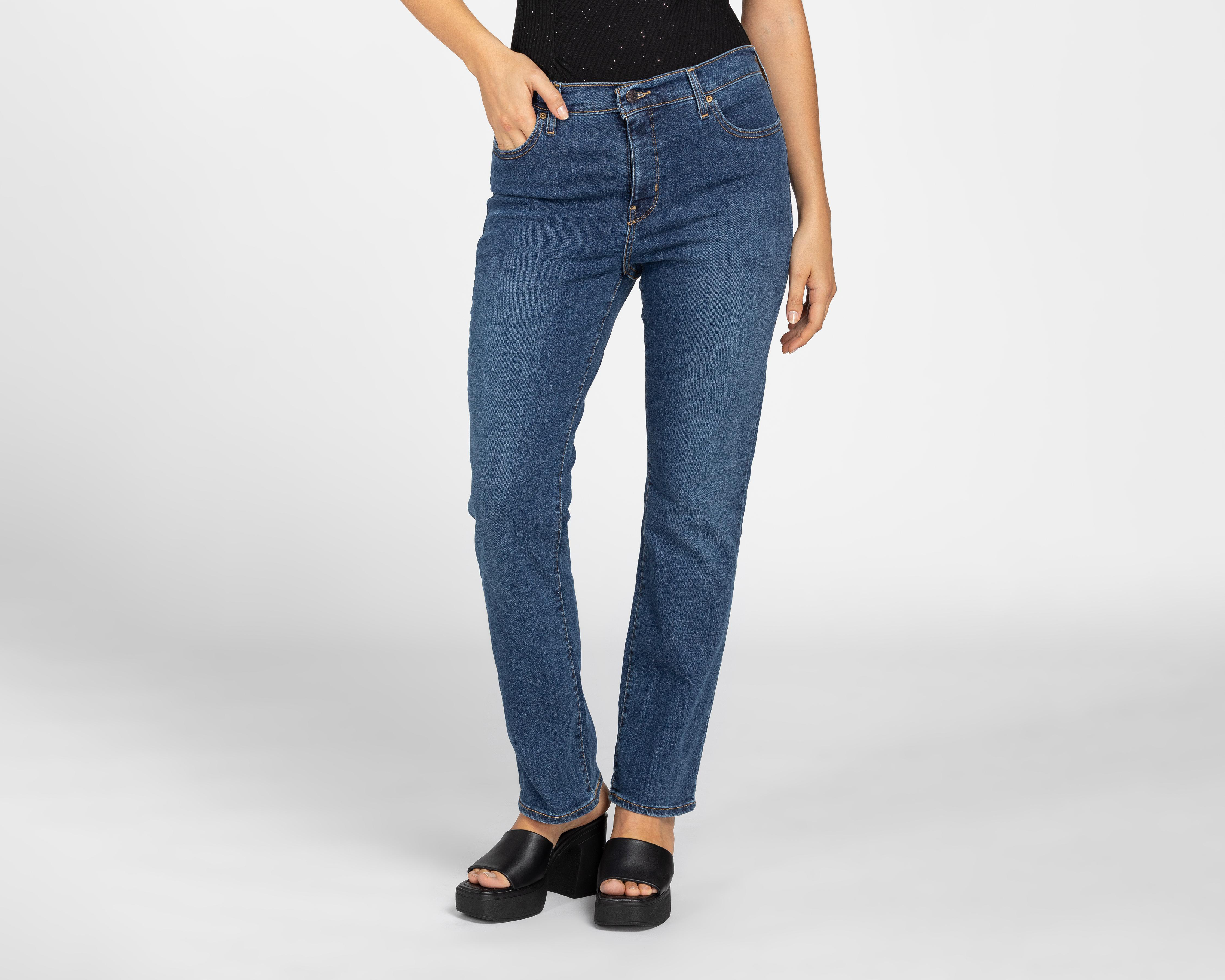 Foto 2 pulgar | Jeans Levi's Straight Fit Deslavados