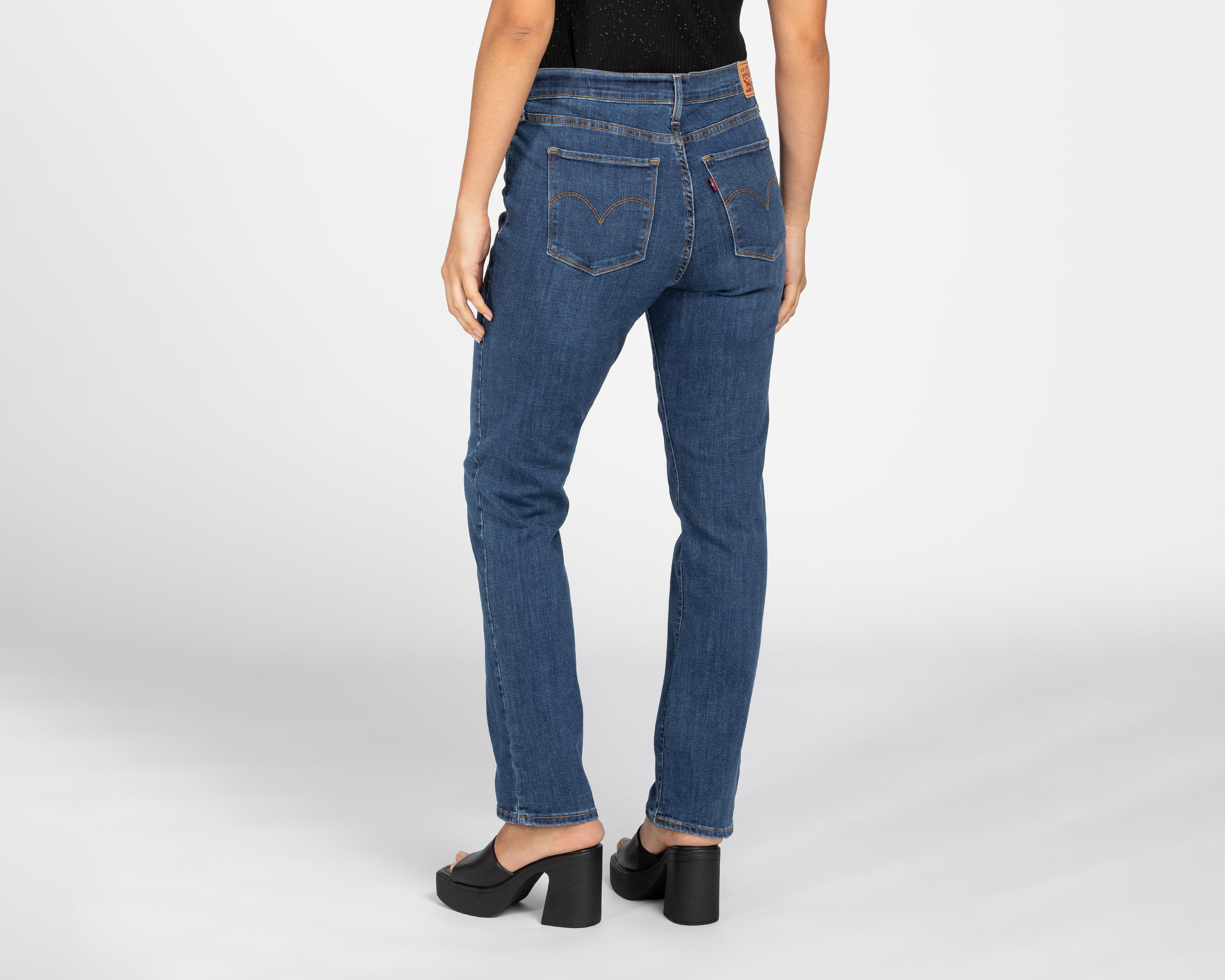 Foto 4 pulgar | Jeans Levi's Straight Fit Deslavados