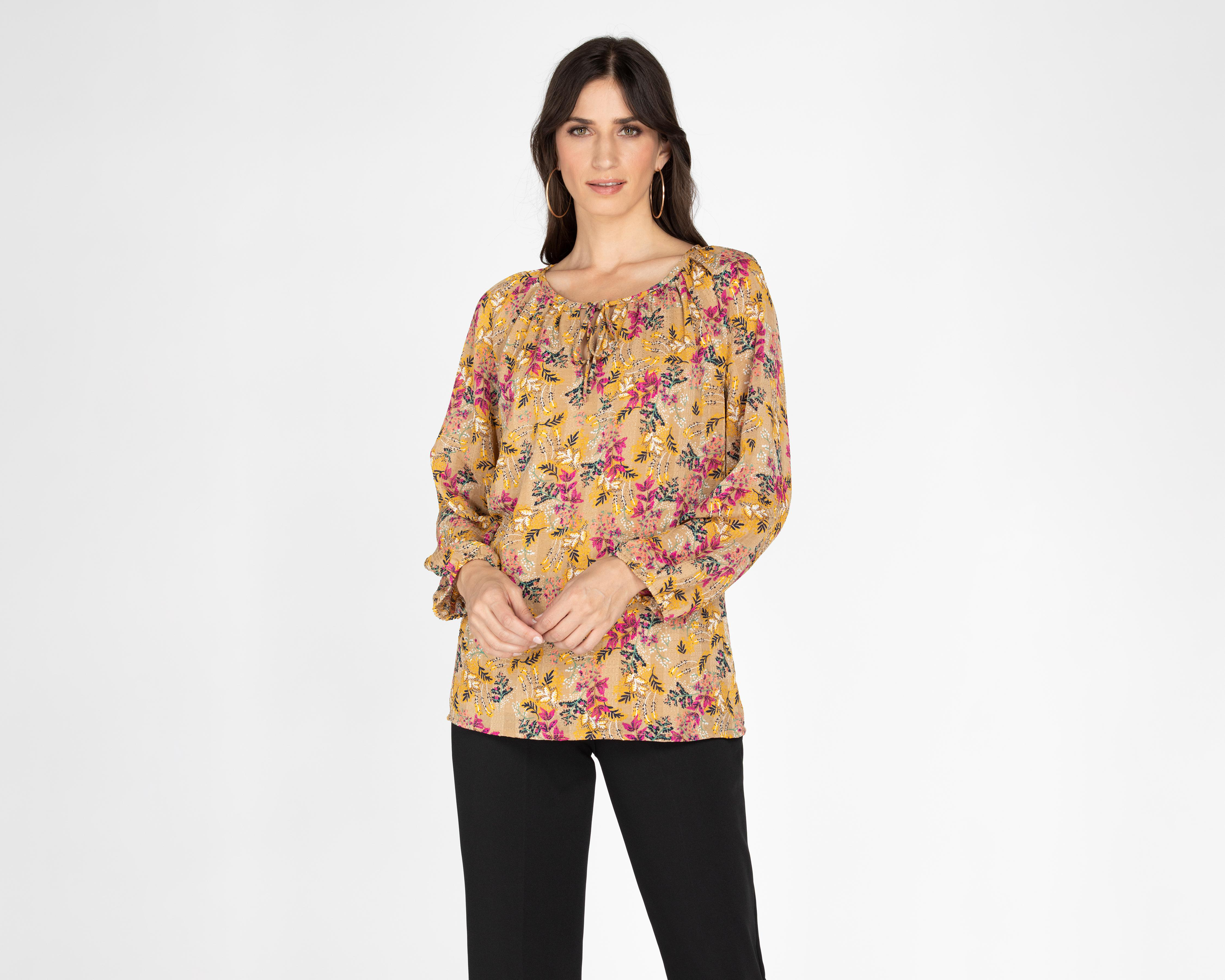Foto 2 pulgar | Blusa Sahara Manga Larga Floral