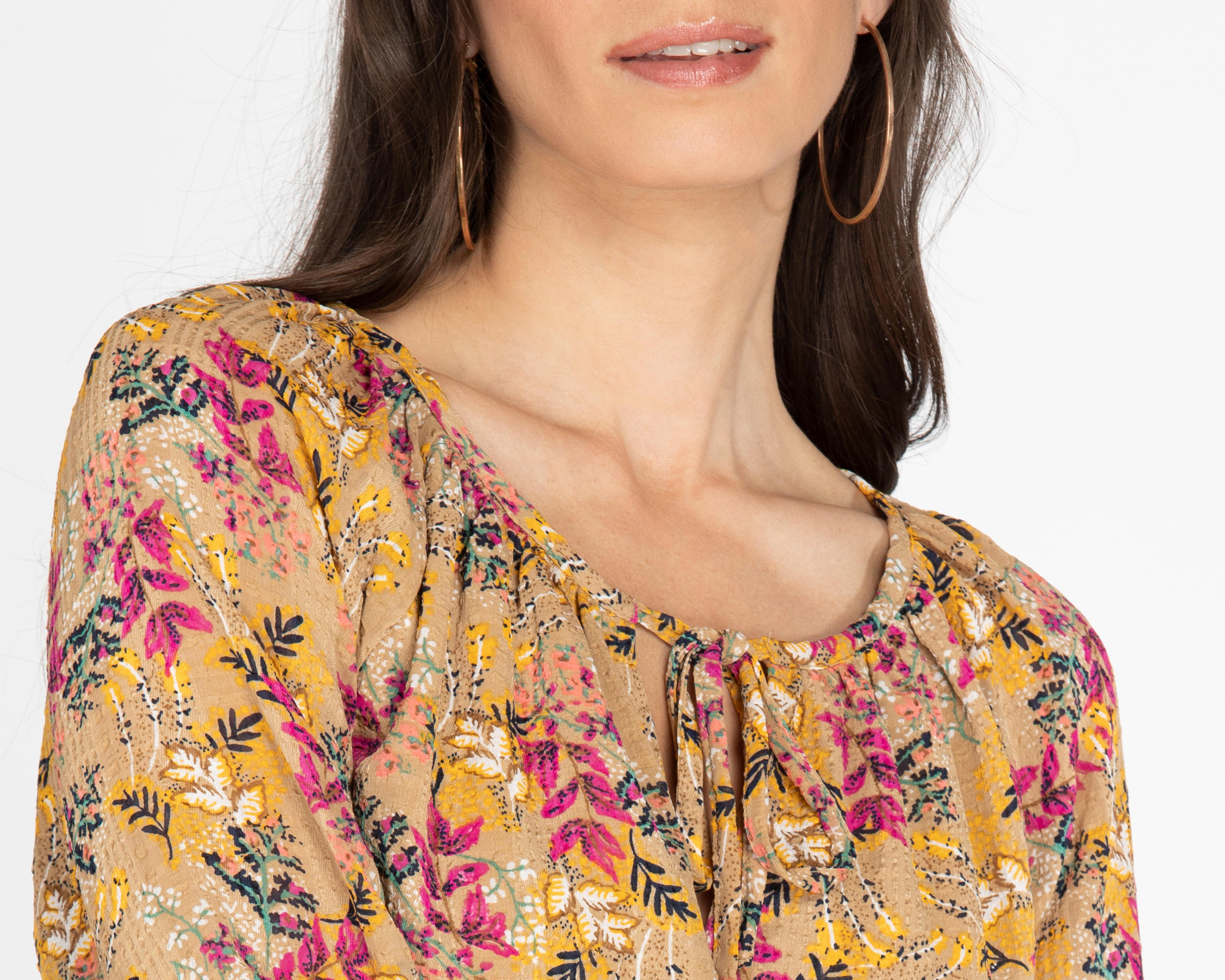 Foto 5 pulgar | Blusa Sahara Manga Larga Floral