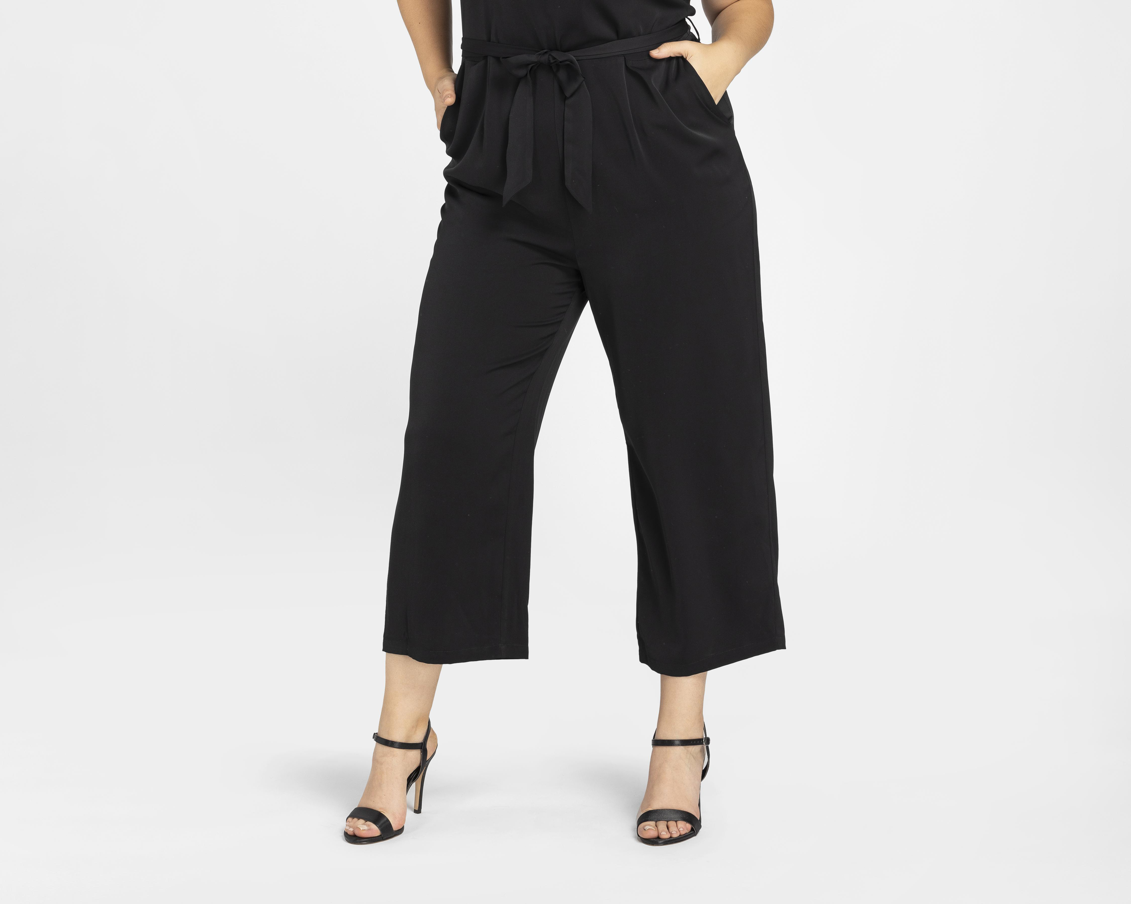 Foto 6 pulgar | Jumper Sahara Casual Negro con Cintura Ajustable