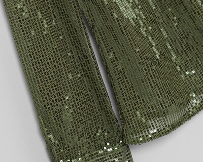Foto 3 | Blusa y Falda Jennifer Lopez Verde con Lentejuela