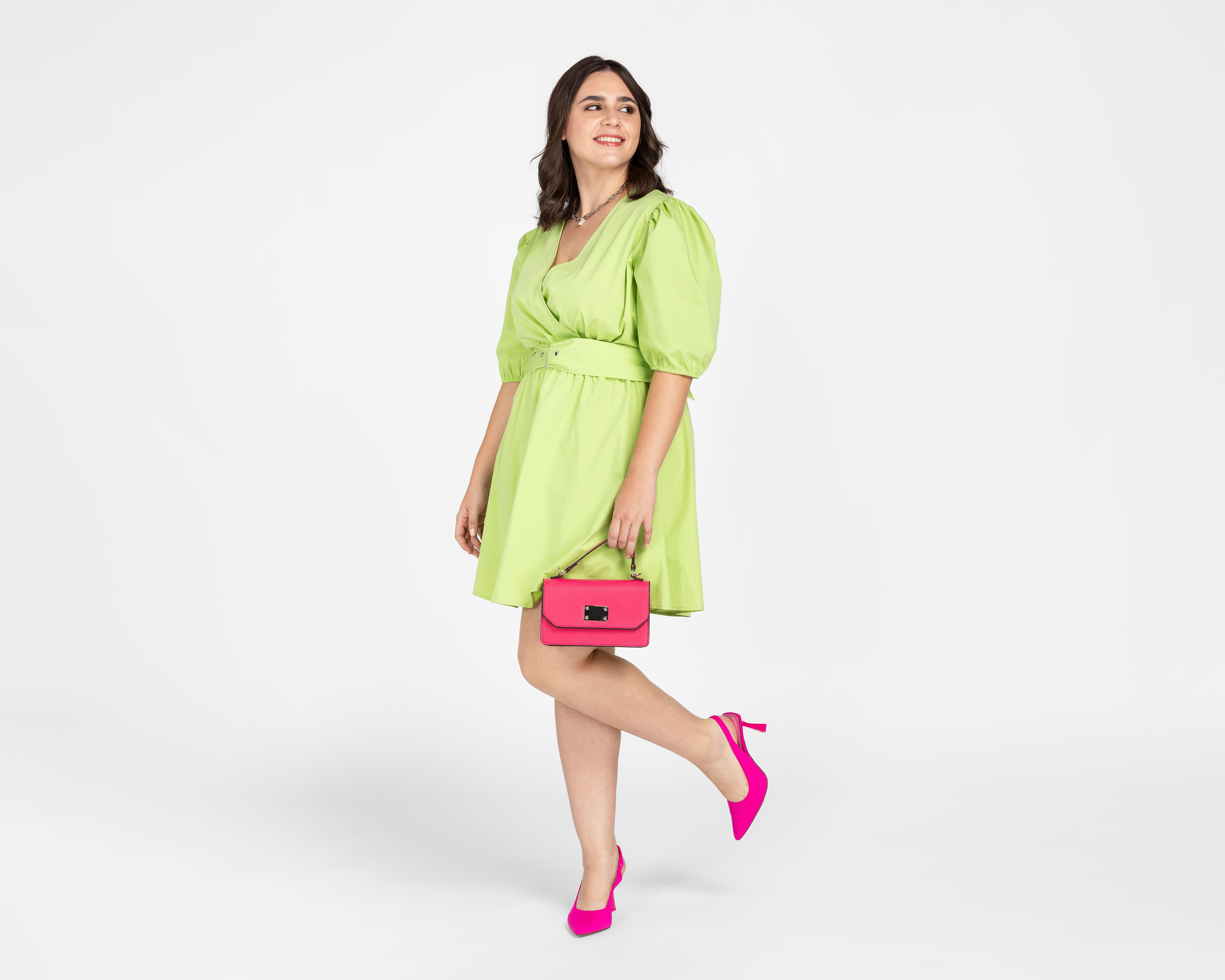 Foto 6 pulgar | Vestido 18 Forever Casual Corto con Mangas Farol