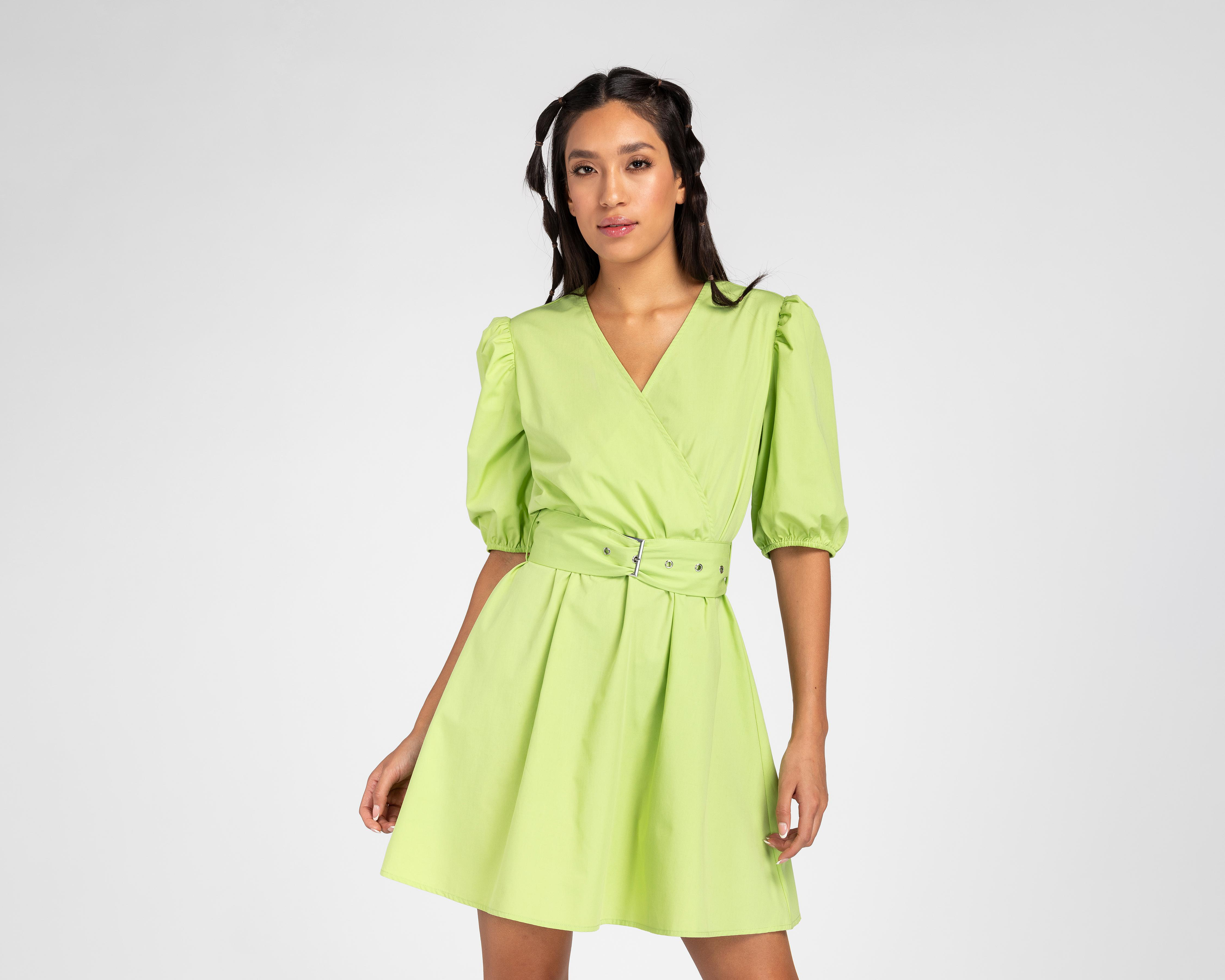 Foto 8 pulgar | Vestido 18 Forever Casual Corto con Mangas Farol