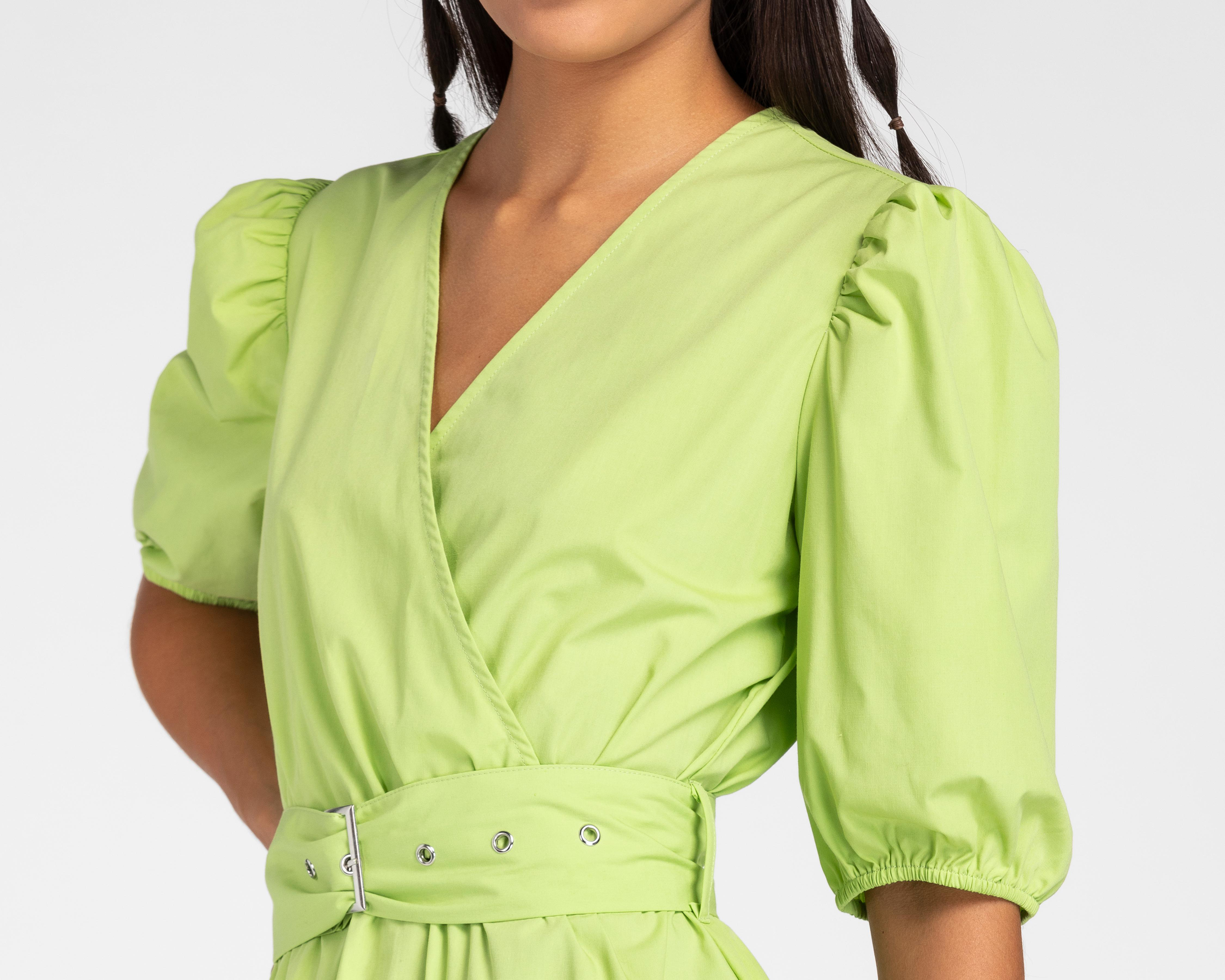 Foto 9 pulgar | Vestido 18 Forever Casual Corto con Mangas Farol