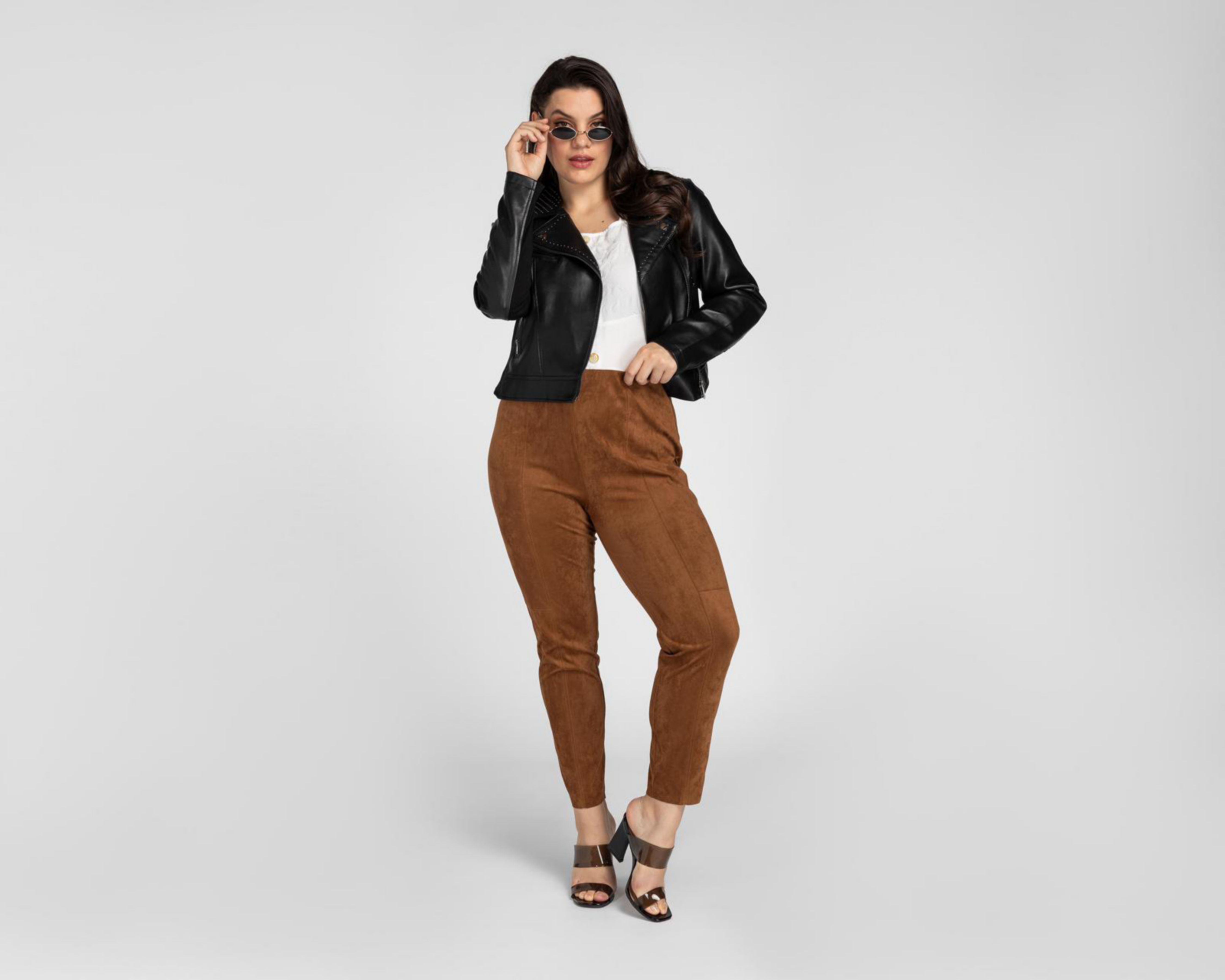 Foto 7 pulgar | Leggings Sahara tipo Gamuza