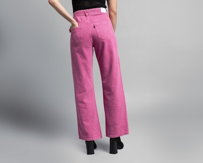 Foto 3 | Jeans Thinner Flare Rosa