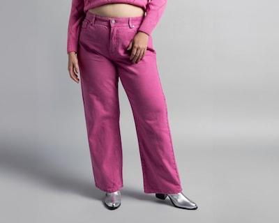 Foto 4 | Jeans Thinner Flare Rosa