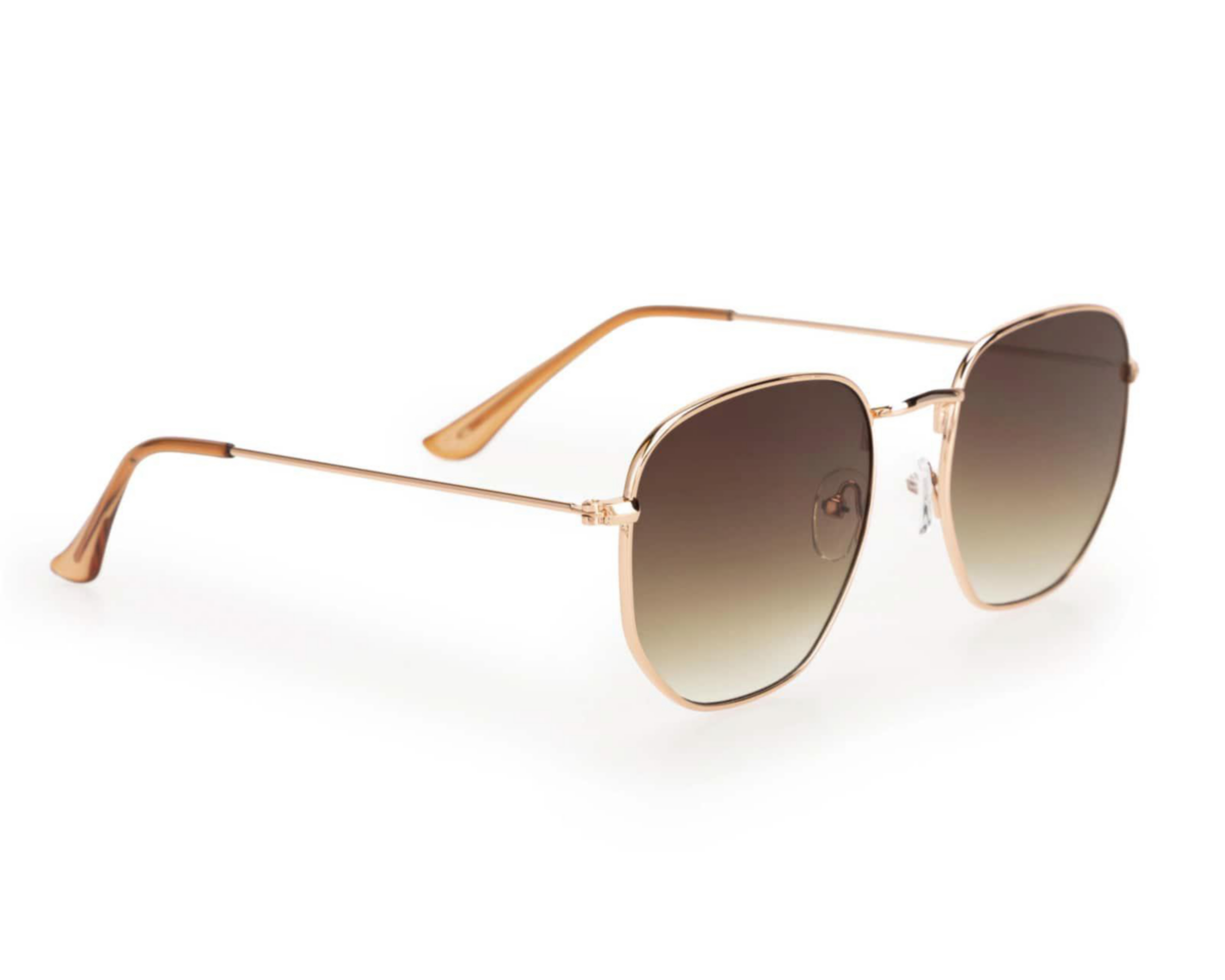 Lentes de Sol 18 Forever Hexagonales Rose Gold