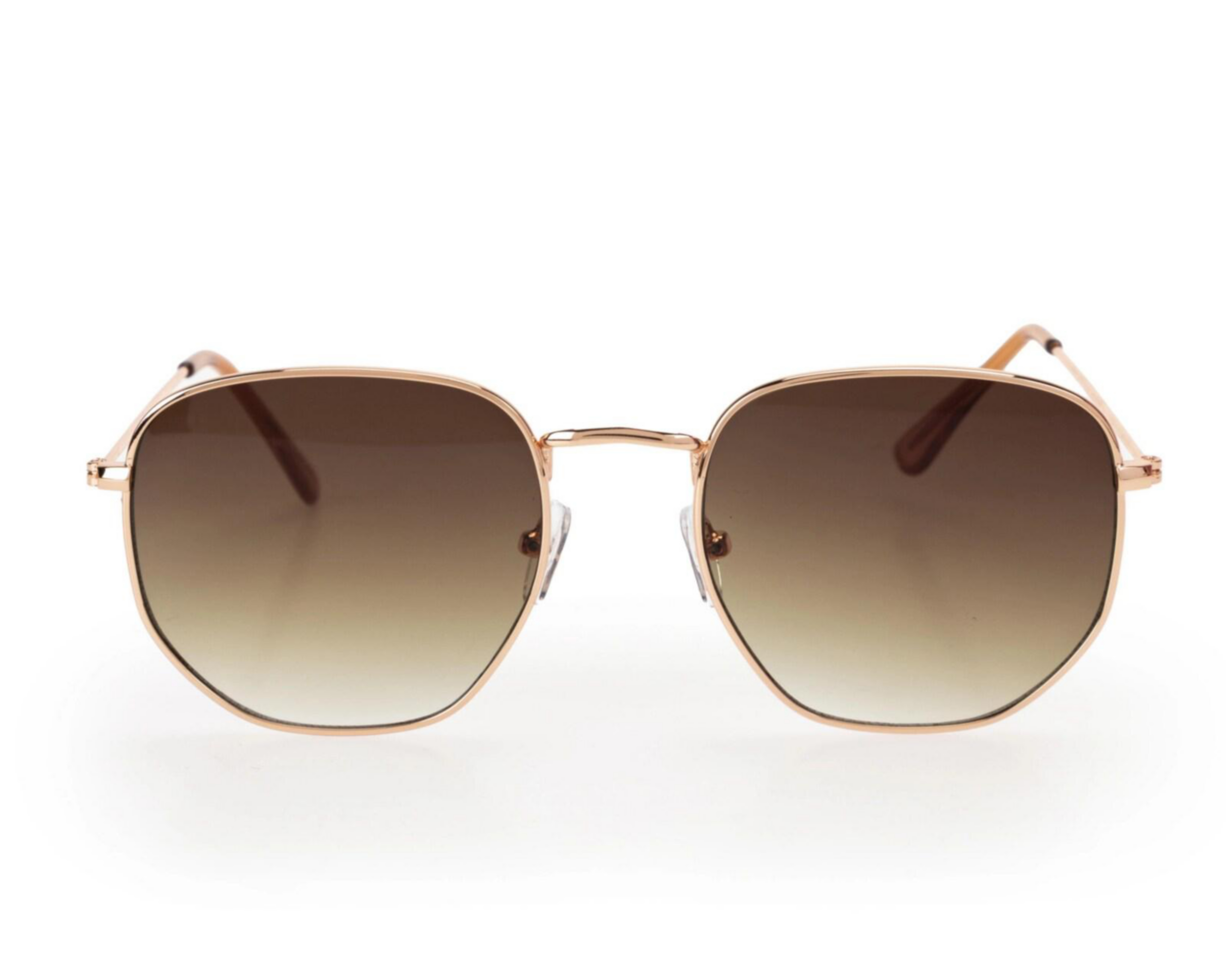 Foto 3 pulgar | Lentes de Sol 18 Forever Hexagonales Rose Gold