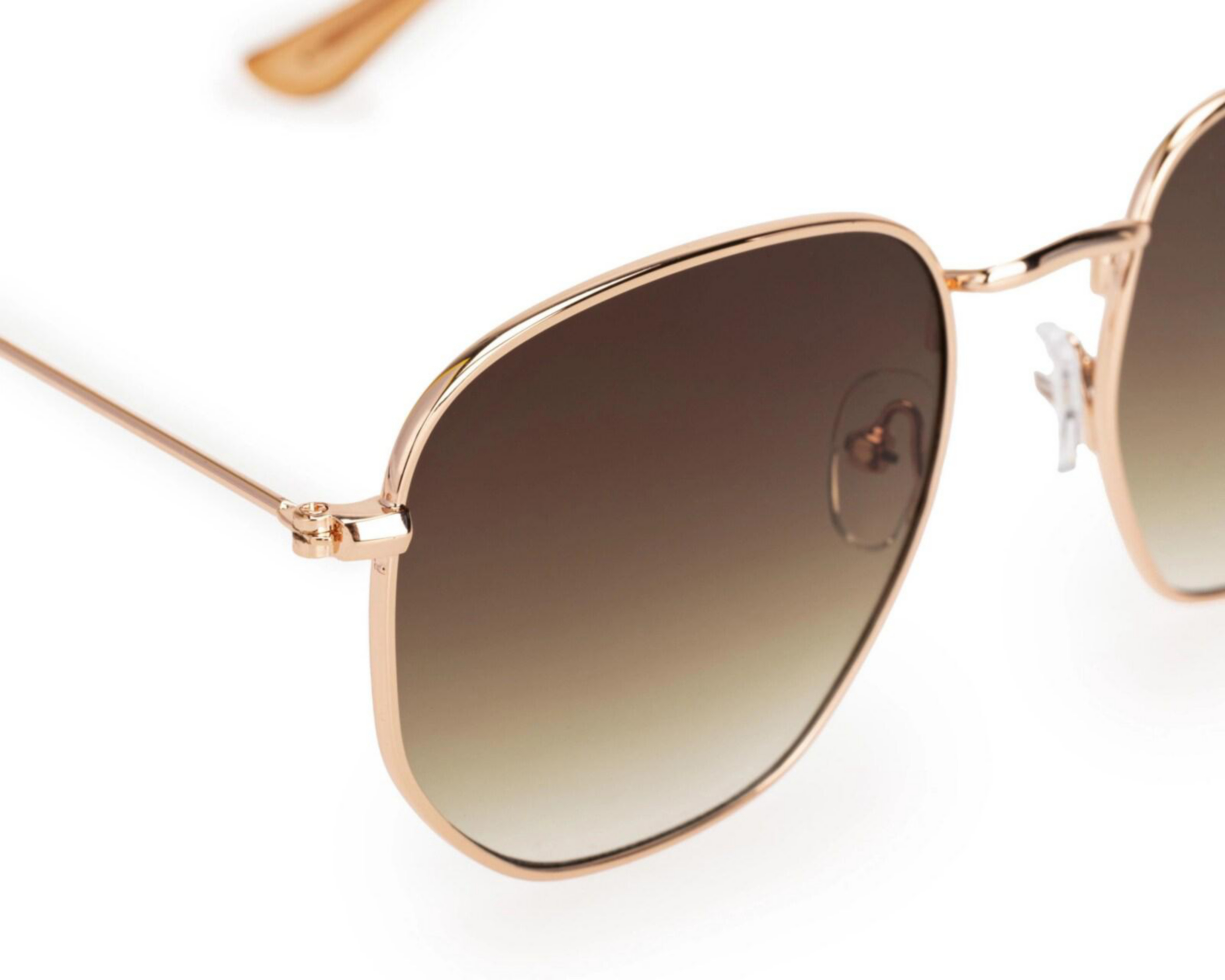 Foto 5 pulgar | Lentes de Sol 18 Forever Hexagonales Rose Gold