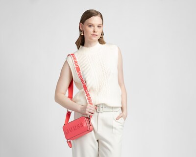 Foto 6 | Bolsa Cruzada Guess Amanza