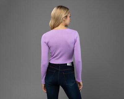 Foto 3 | Crop Top Bebe Lila con Abertura