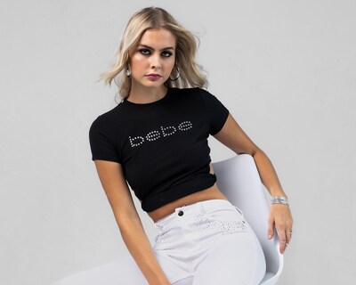 Foto 1 | Playera Bebe Manga Corta con Pedrería