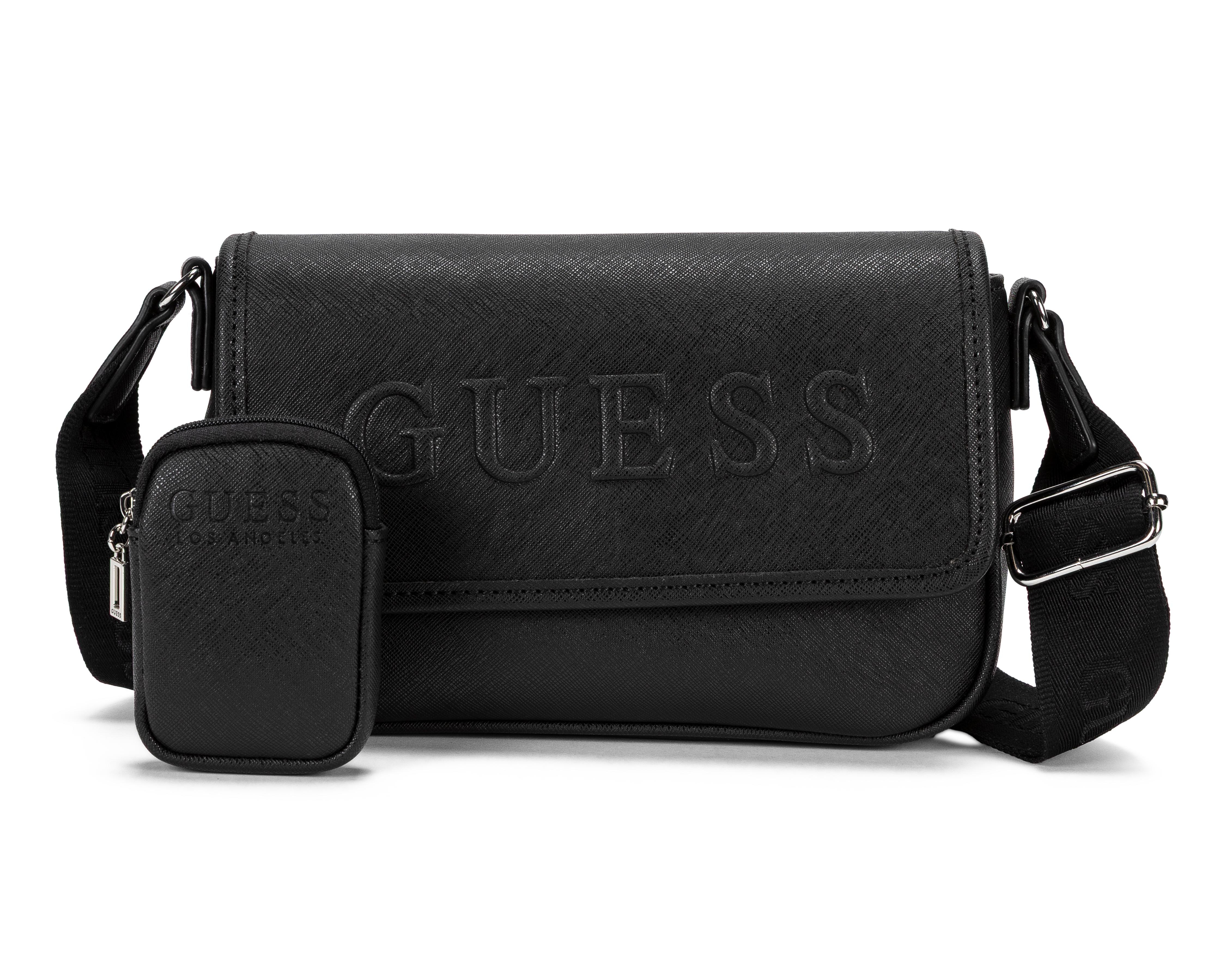 Foto 1 | Bolsa Cruzada Guess Haddington con Monedero