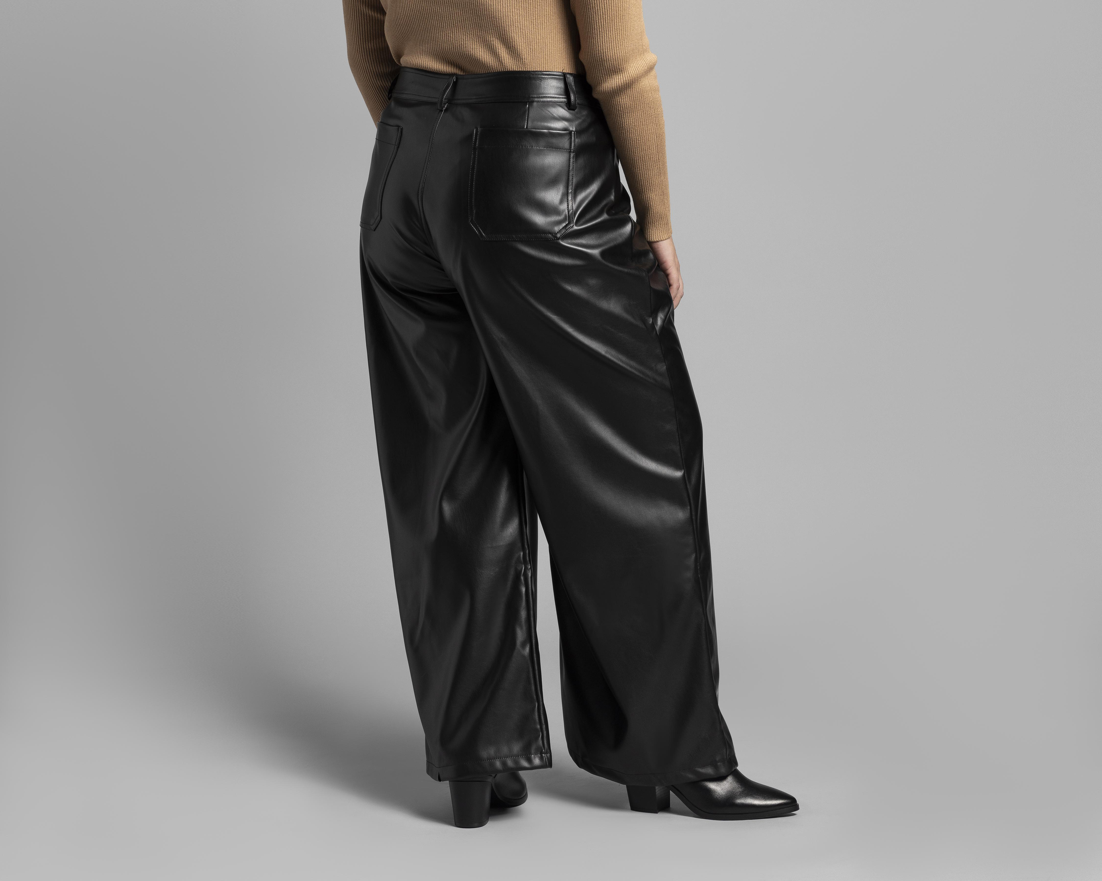 Foto 3 | Pantalón Casual Thinner Tipo Piel
