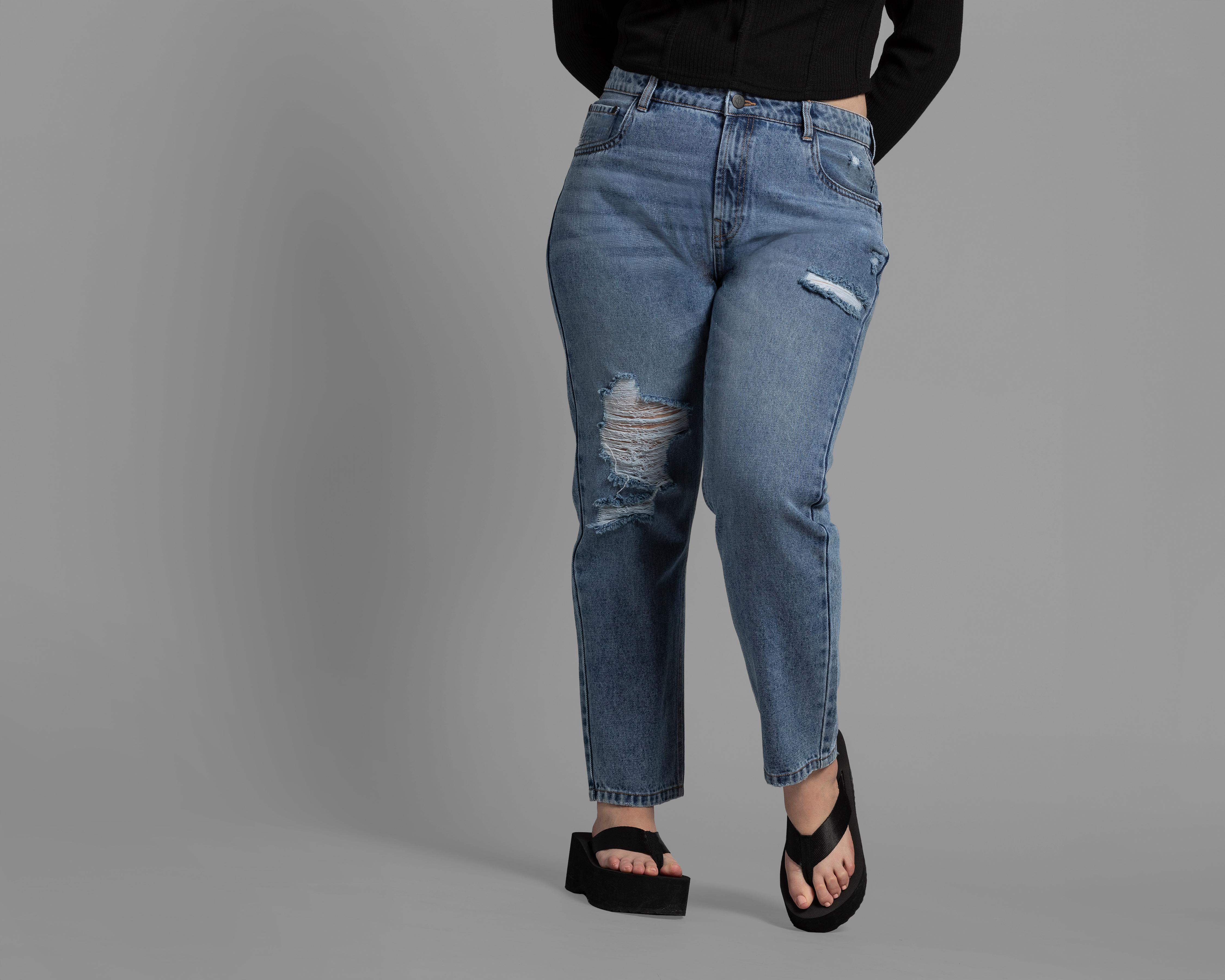 Foto 1 | Jeans Straight Thinner para Mujer