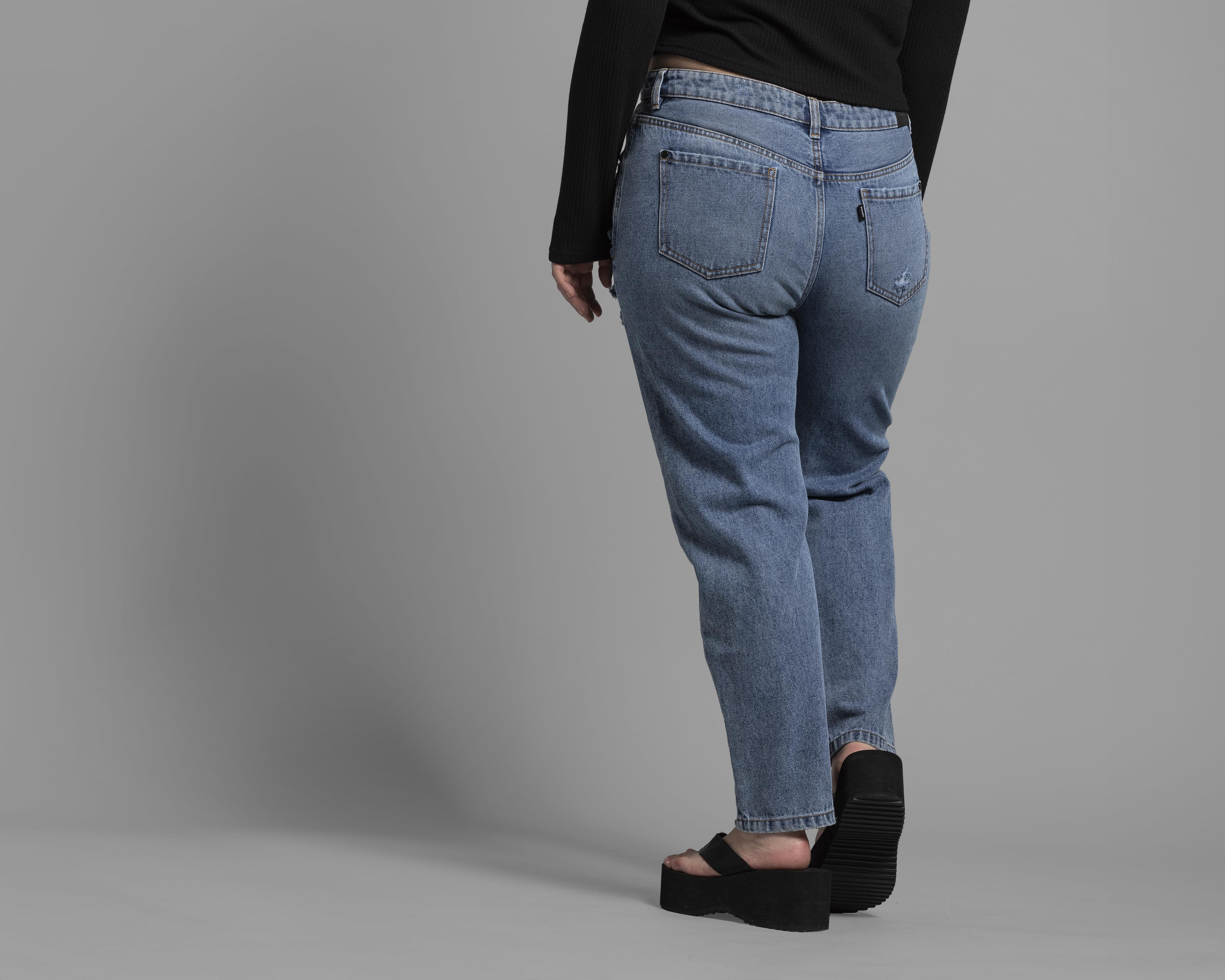 Foto 3 | Jeans Straight Thinner para Mujer