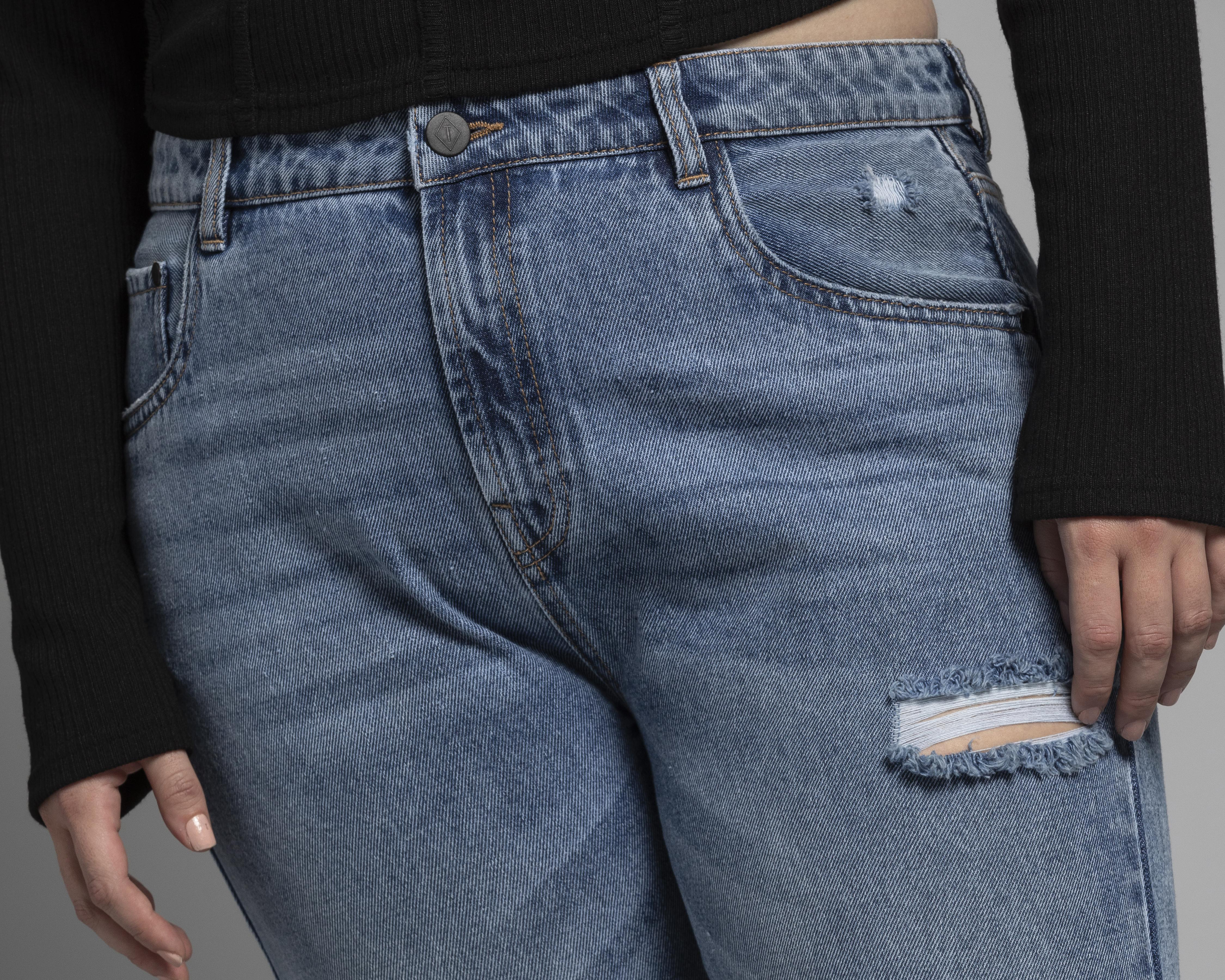 Foto 4 | Jeans Straight Thinner para Mujer