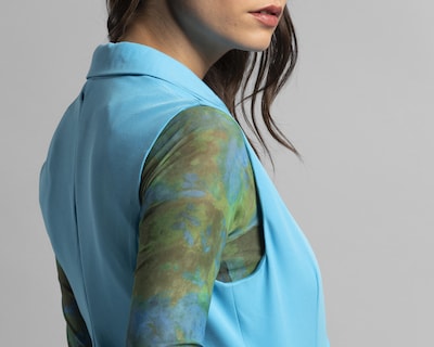 Foto 5 | Chaleco Thinner Azul con Botones