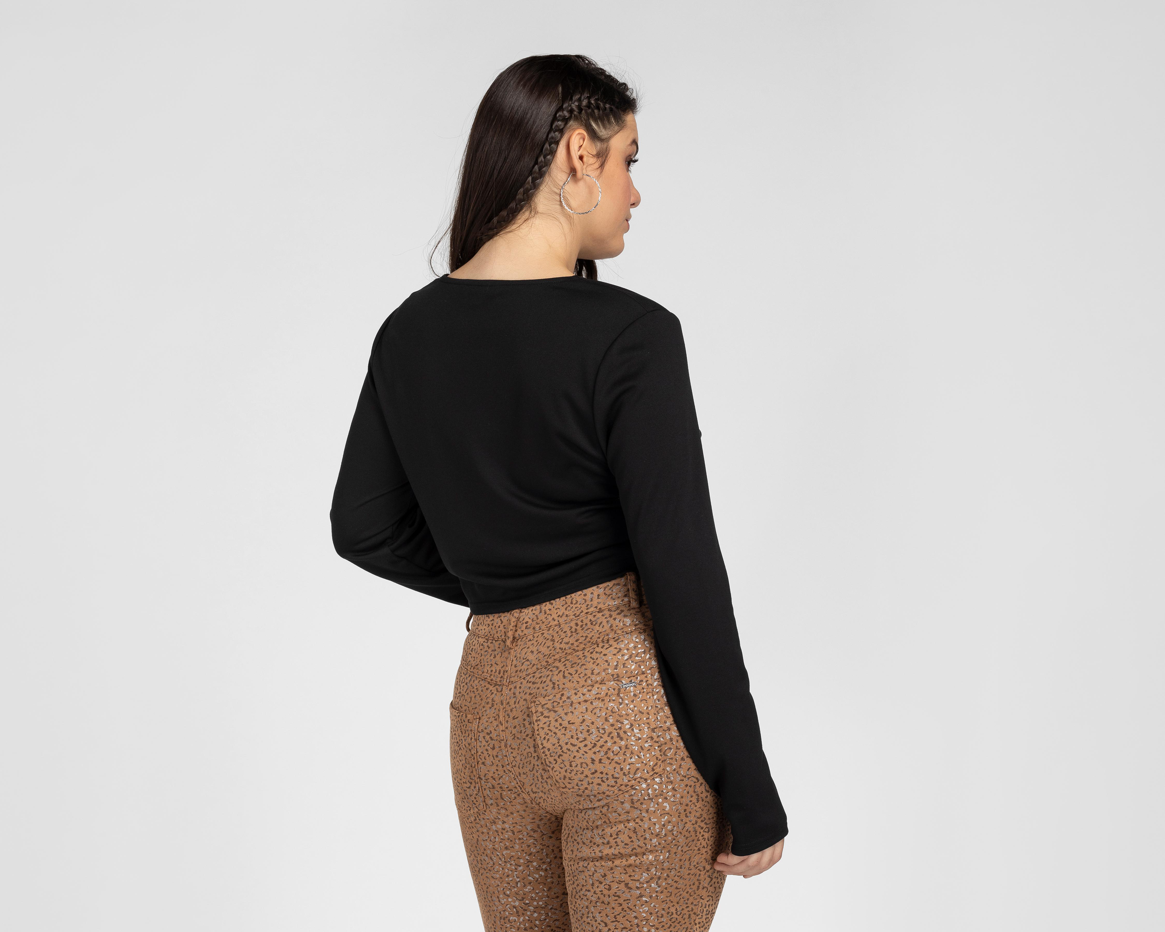 Foto 6 | Blusa Bebe Manga Larga con Tira de Pedrería