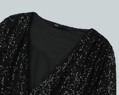 Foto 6 | Blusa Jennifer Lopez Manga Larga con Lentejuela