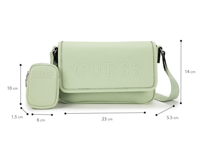 Foto 6 | Bolsa Cruzada Guess Haddington
