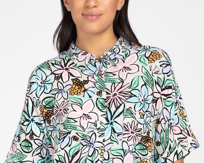 Foto 4 | Blusa 18 Forever Manga Corta Floreada