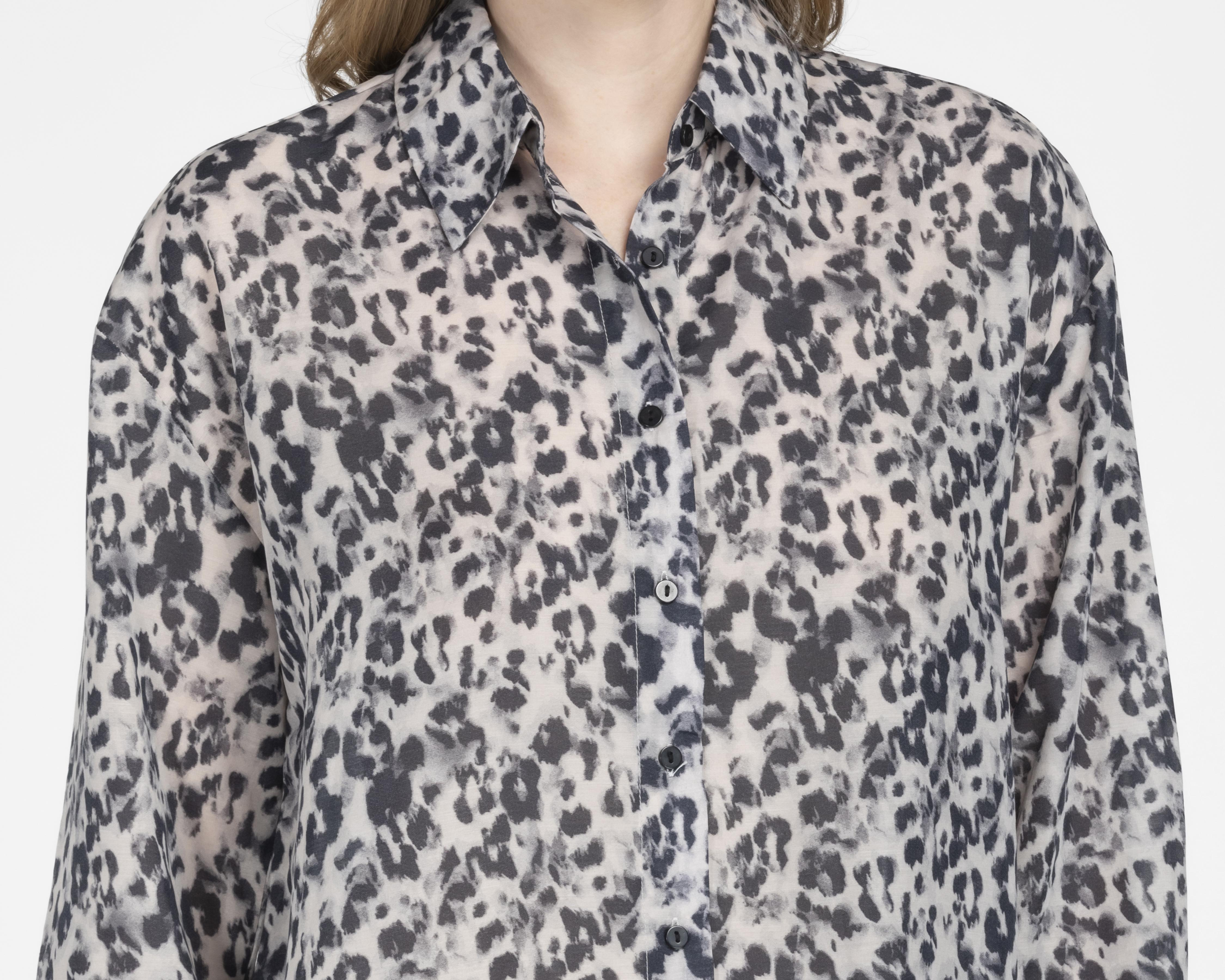 Foto 7 | Blusa Sahara Manga Larga con Botones
