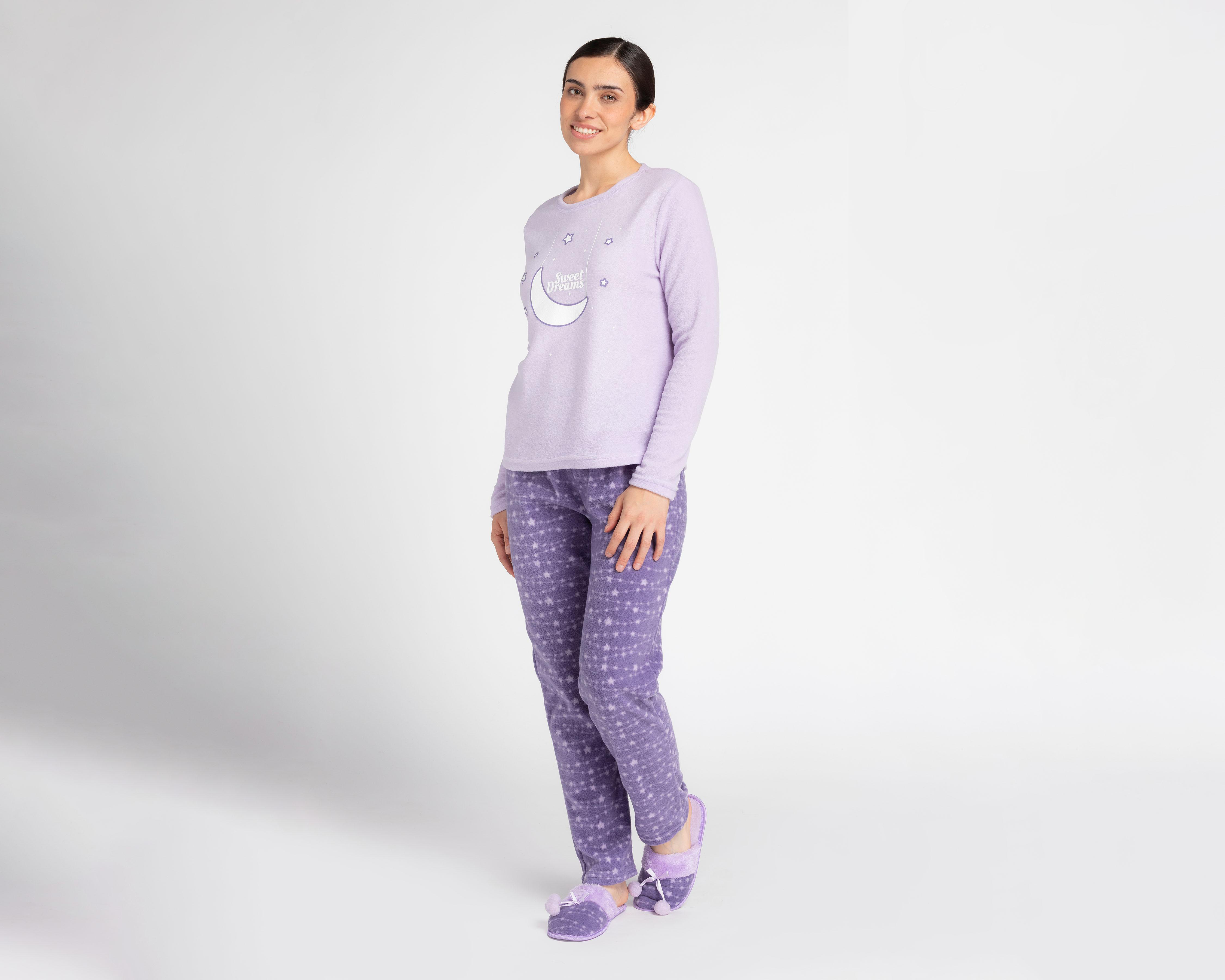 Pijama Lovest con Pantuflas para Mujer