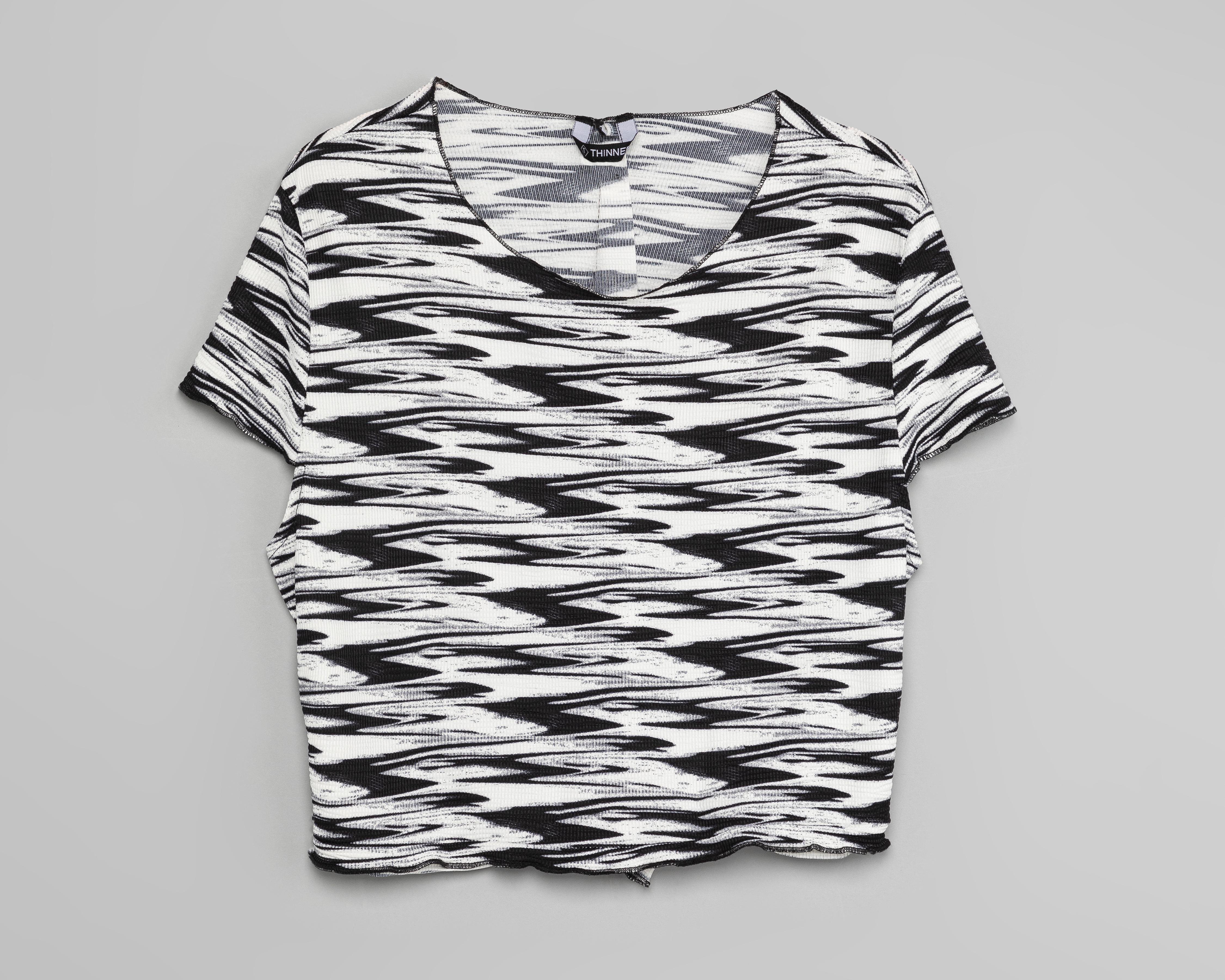 Foto 7 pulgar | Playera Thinner Manga Corta Estampada