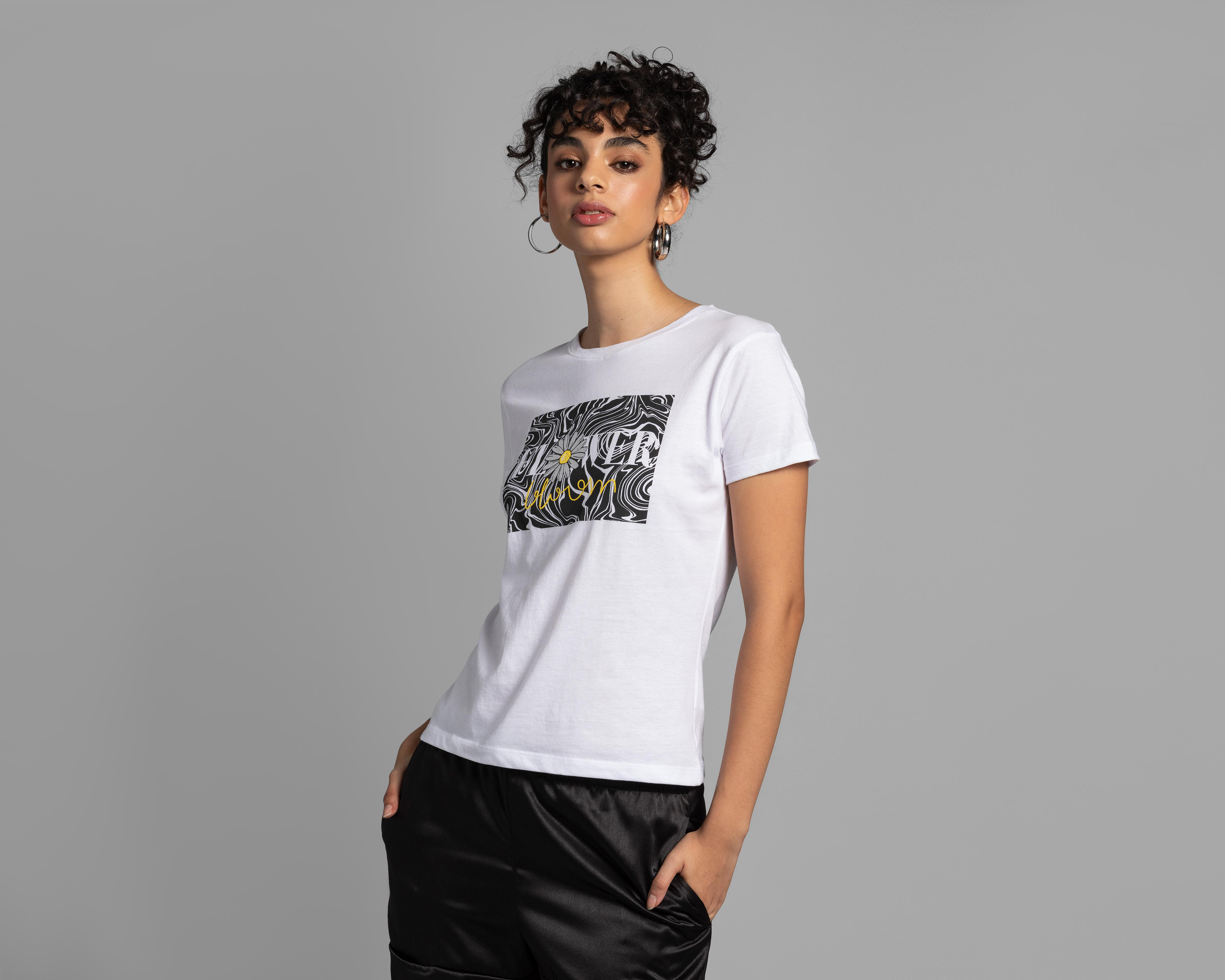 Foto 2 pulgar | Playera Thinner Estampada