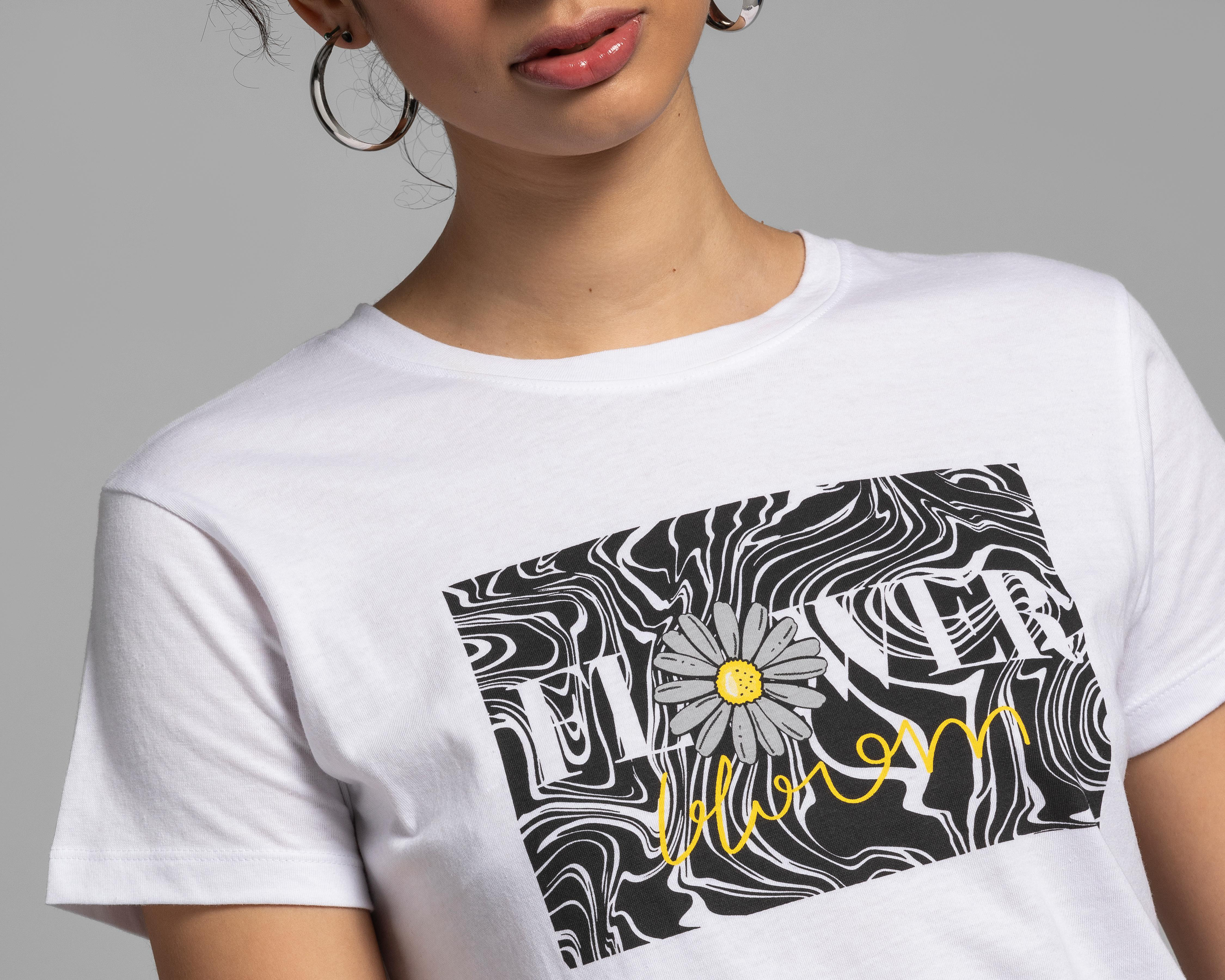 Foto 5 pulgar | Playera Thinner Estampada