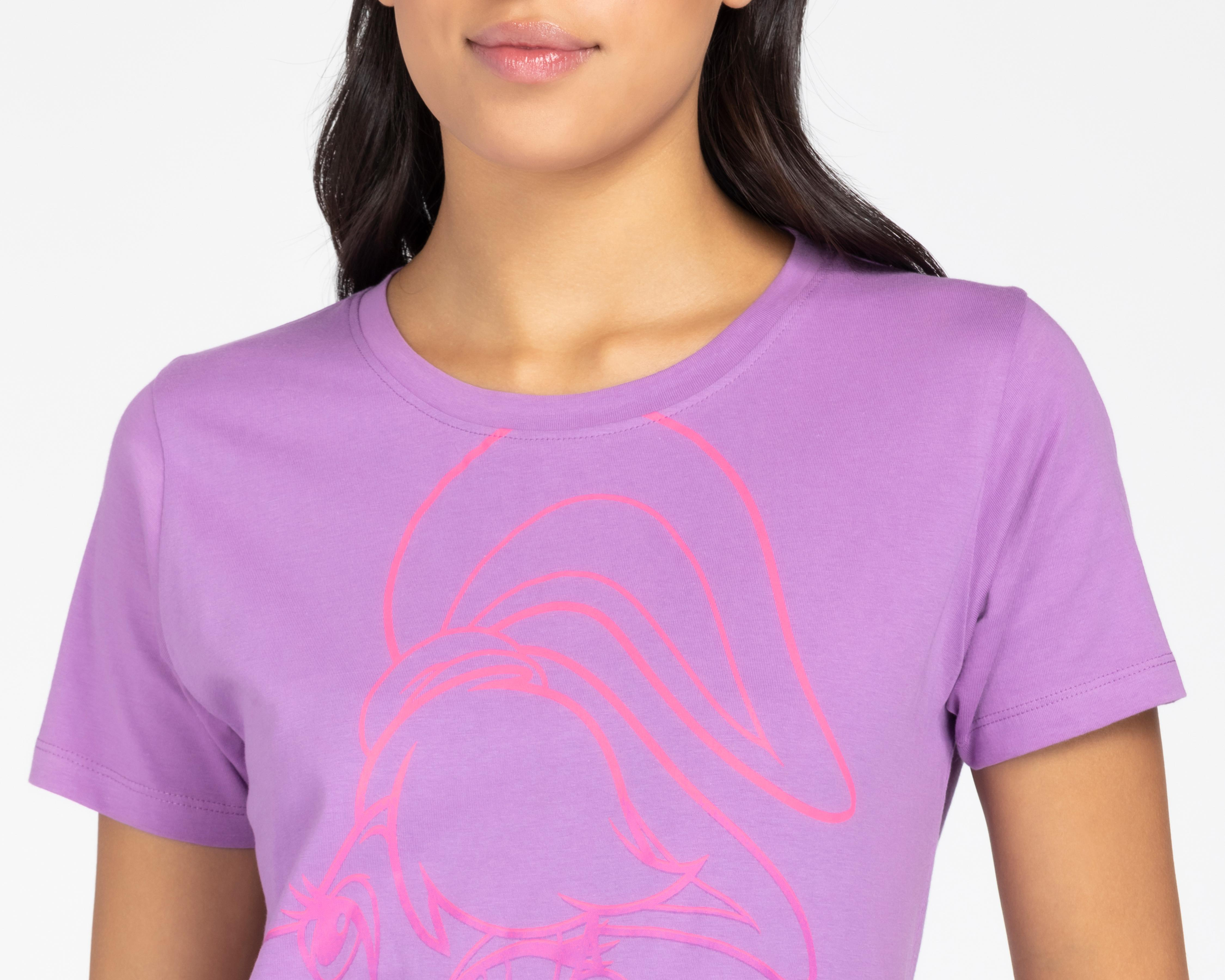 Foto 3 | Playera Looney Tunes Manga Corta con Estampado