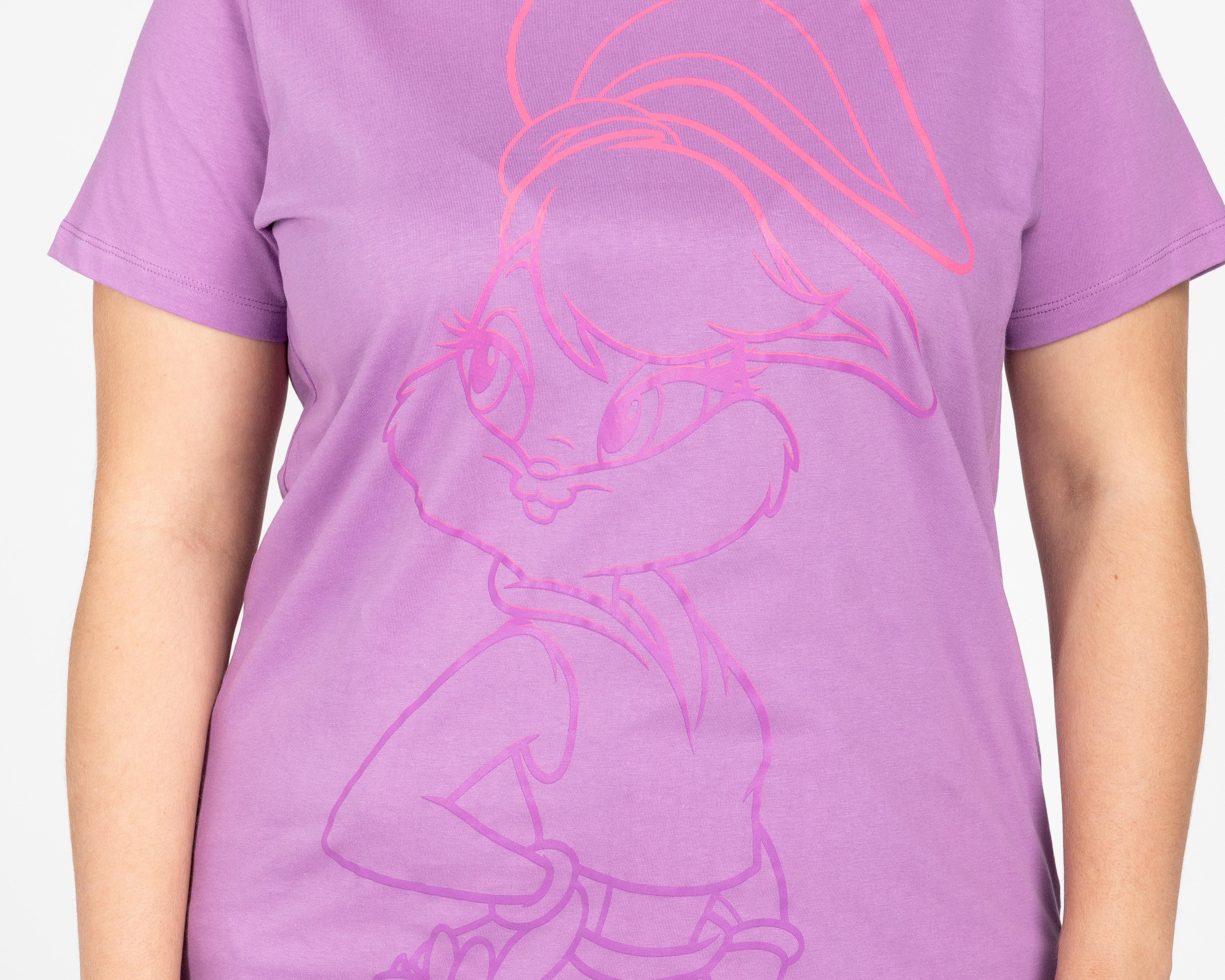 Foto 6 | Playera Looney Tunes Manga Corta con Estampado