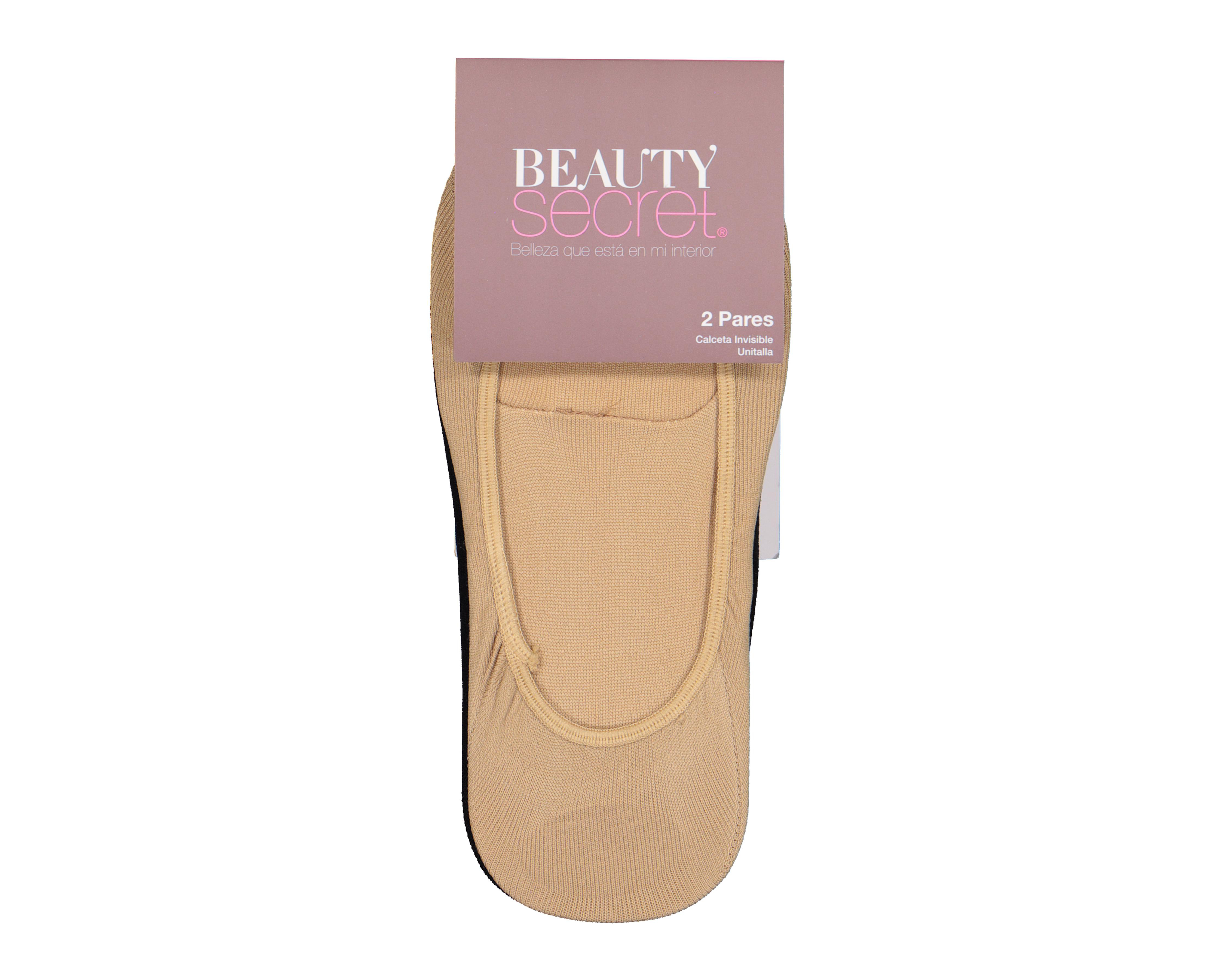 Foto 4 pulgar | Calcetas Invisibles Beauty Secret para Mujer 2 Pares