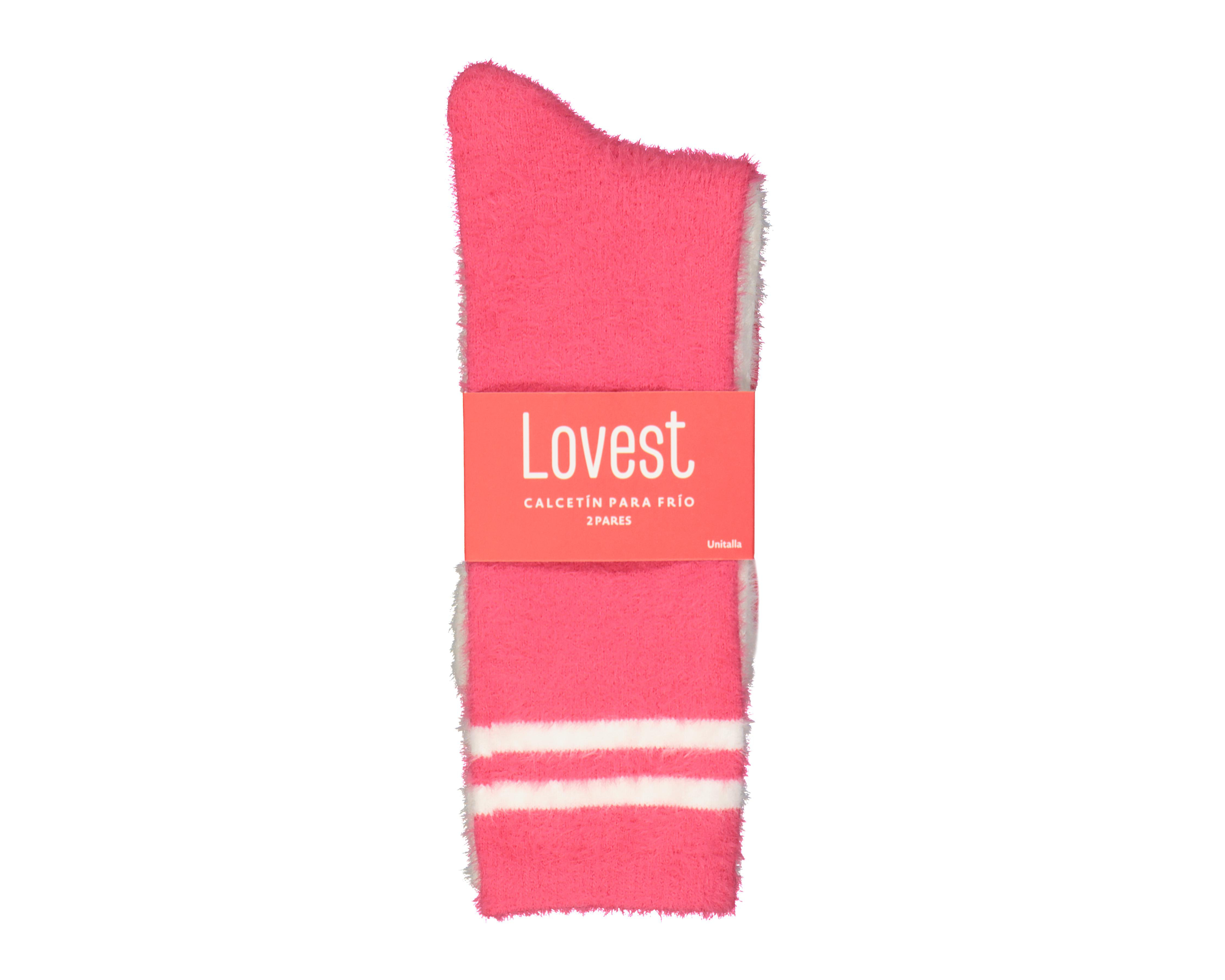 Foto 4 pulgar | Calcetas Largas Lovest para Mujer 2 Pares