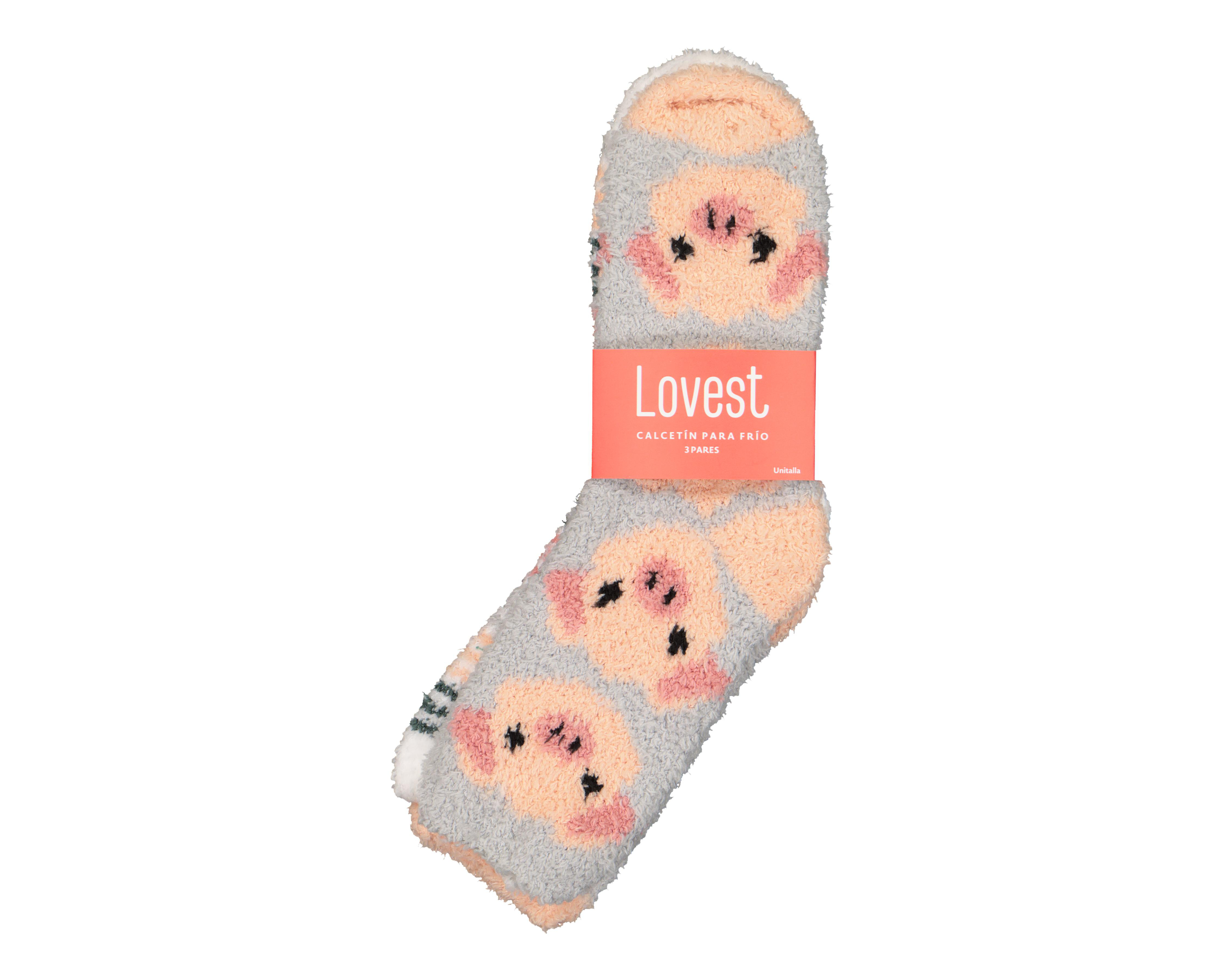 Foto 3 | Calcetas Largas Lovest para Mujer 3 Pares