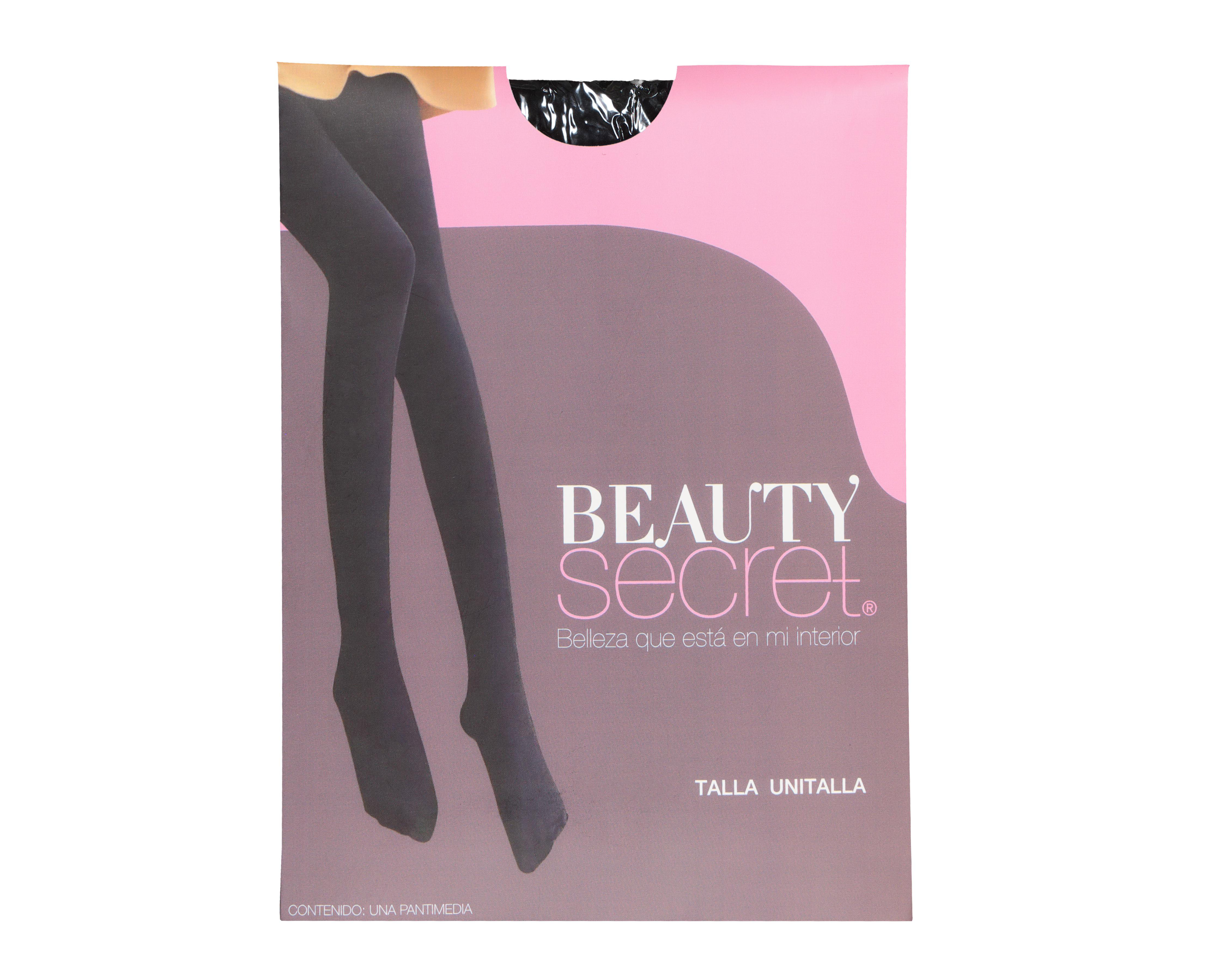 Foto 4 pulgar | Pantimedias Beauty Secret Negras