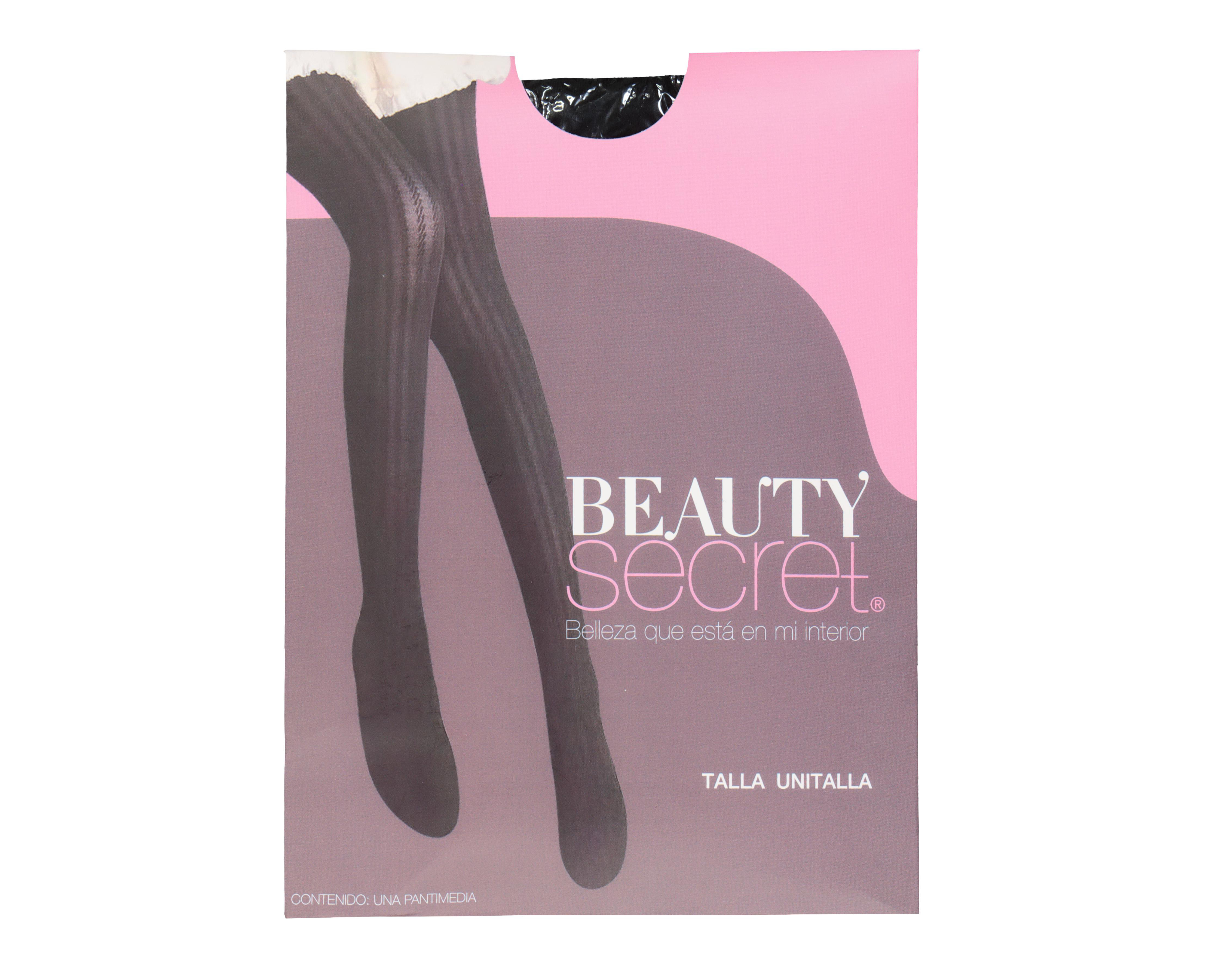 Foto 4 pulgar | Medias Beauty Secret Negras
