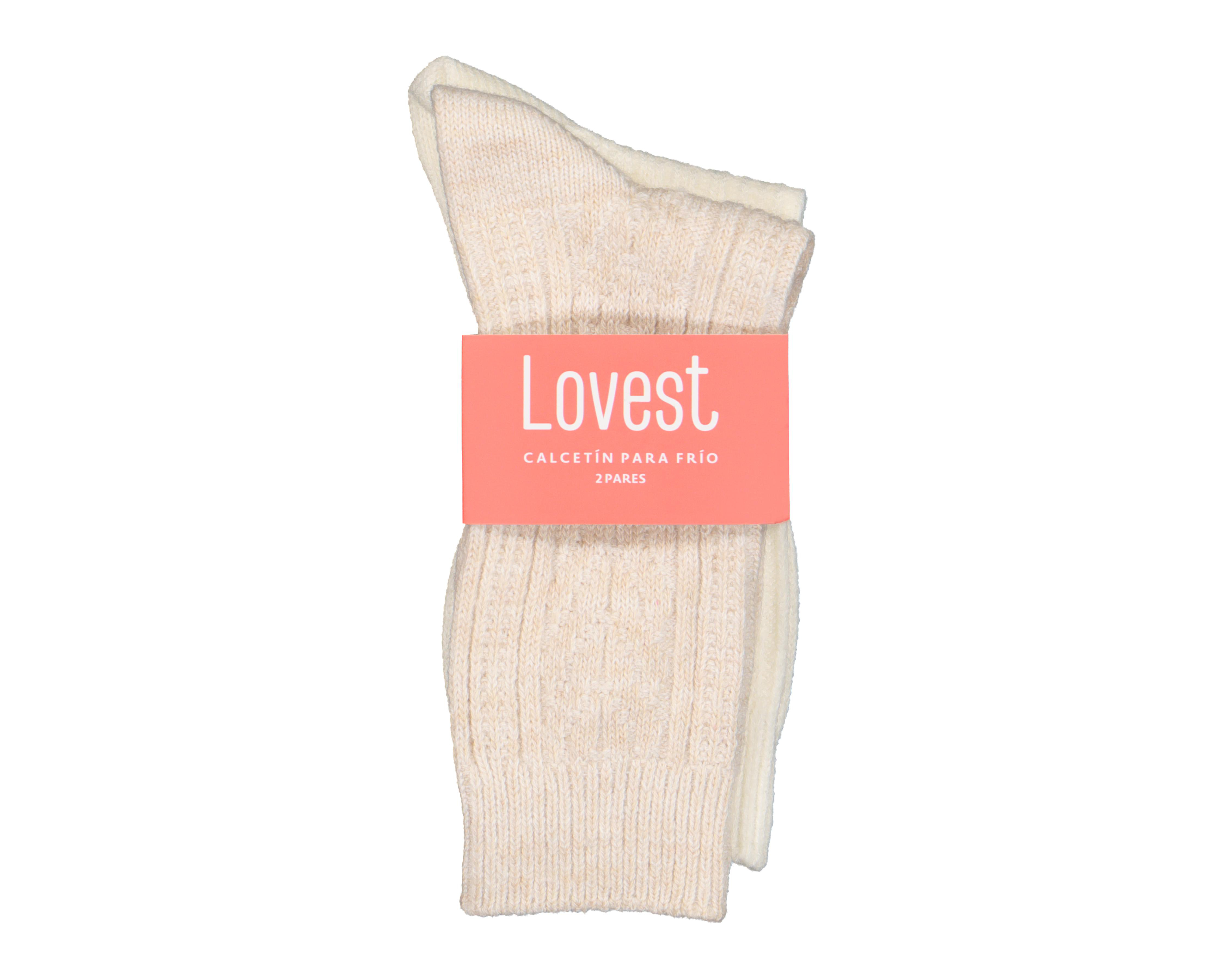 Foto 3 | Calcetas Largas Lovest para Mujer 2 Pares