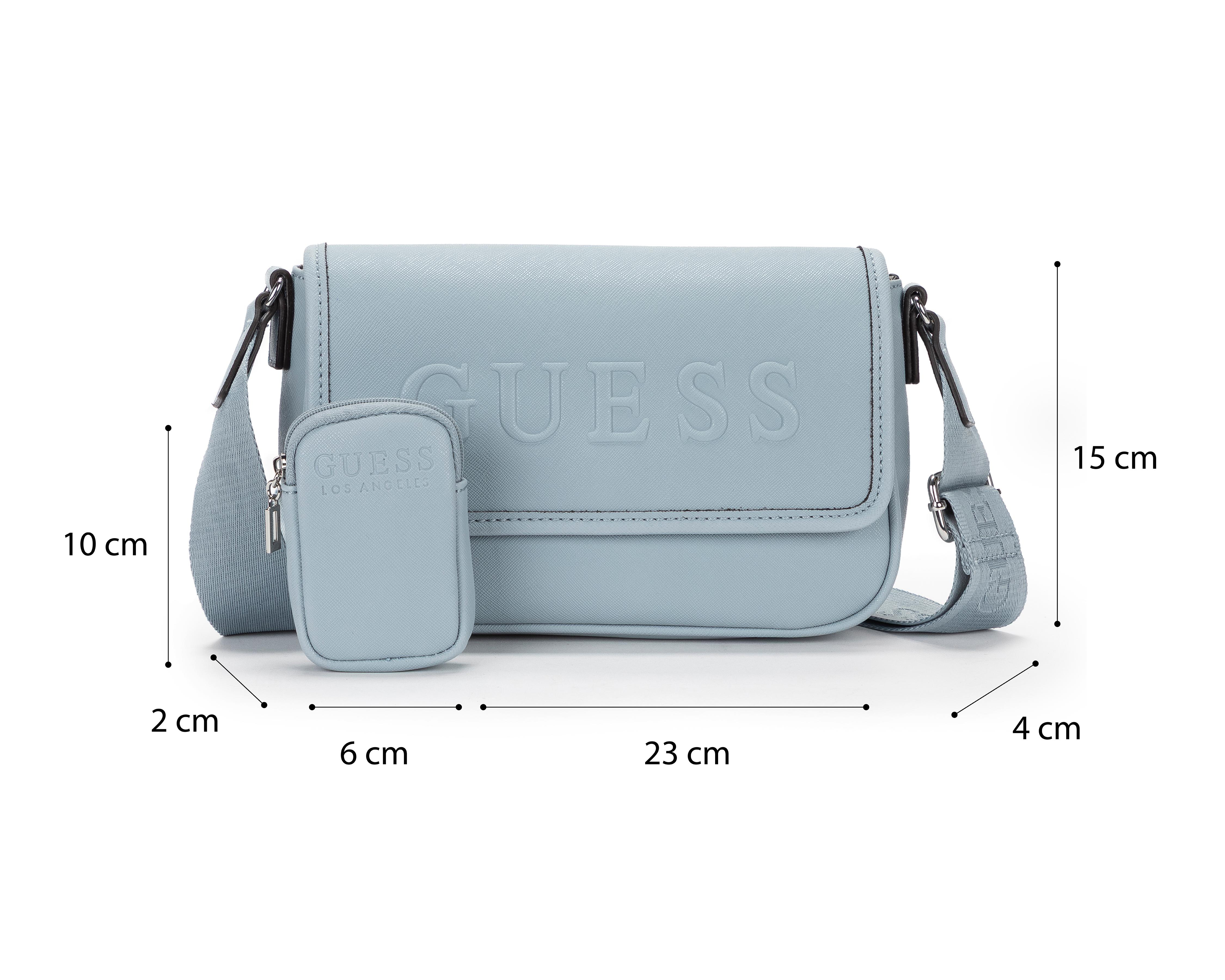 Foto 7 pulgar | Bolsa Cruzada Guess con Monedero